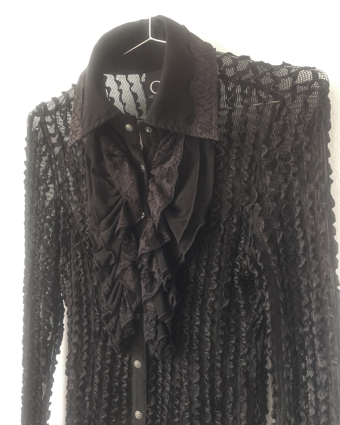 Ozz oneste frill see through shirt 상품이미지4