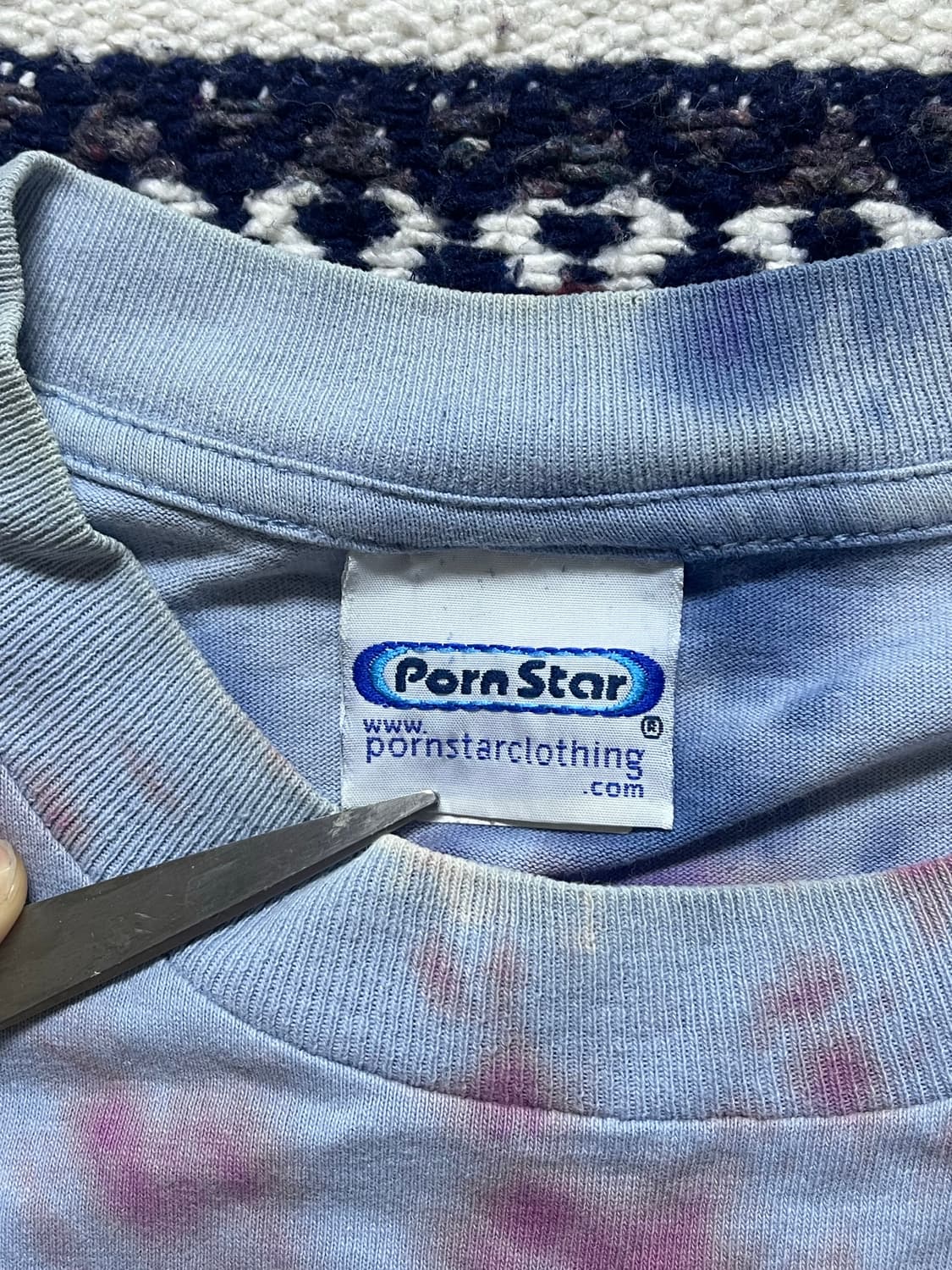 90s usa pornstar tie dye t shirts 상품이미지2