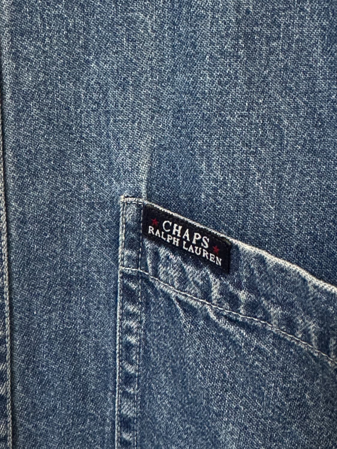 [XL]폴로 랄프로렌 챕스 중청 데님 셔츠 상품이미지4
