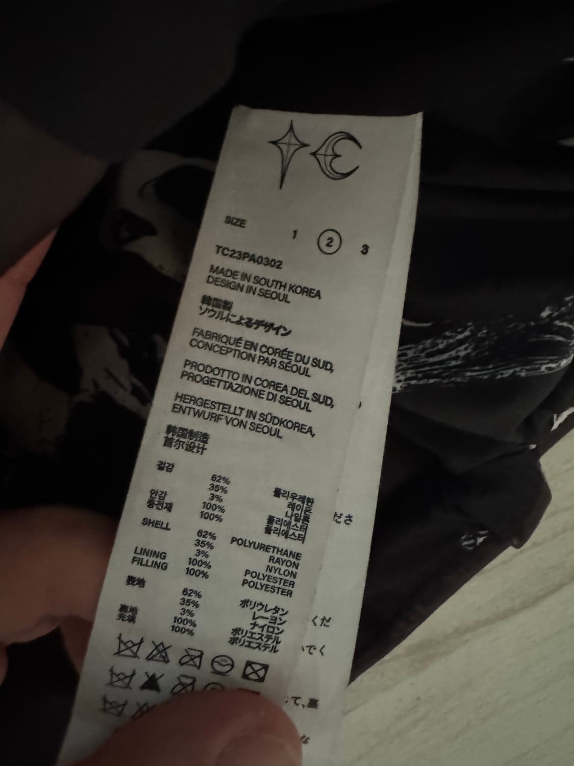 떠그클럽 패딩 퍼플 2사이즈 하자X 상품이미지5