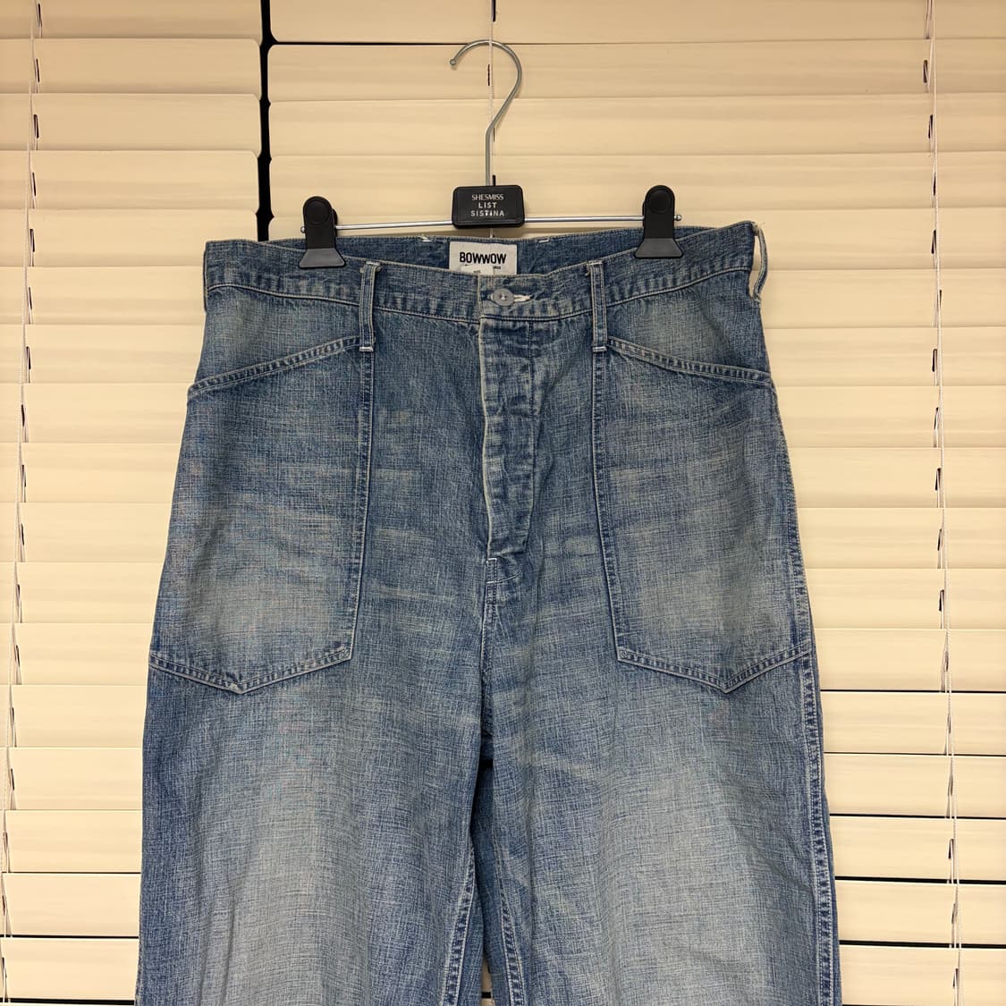 바우와우 US ARMY M35 빈티지 퍼티그 워크 데님 팬츠 L 상품이미지5