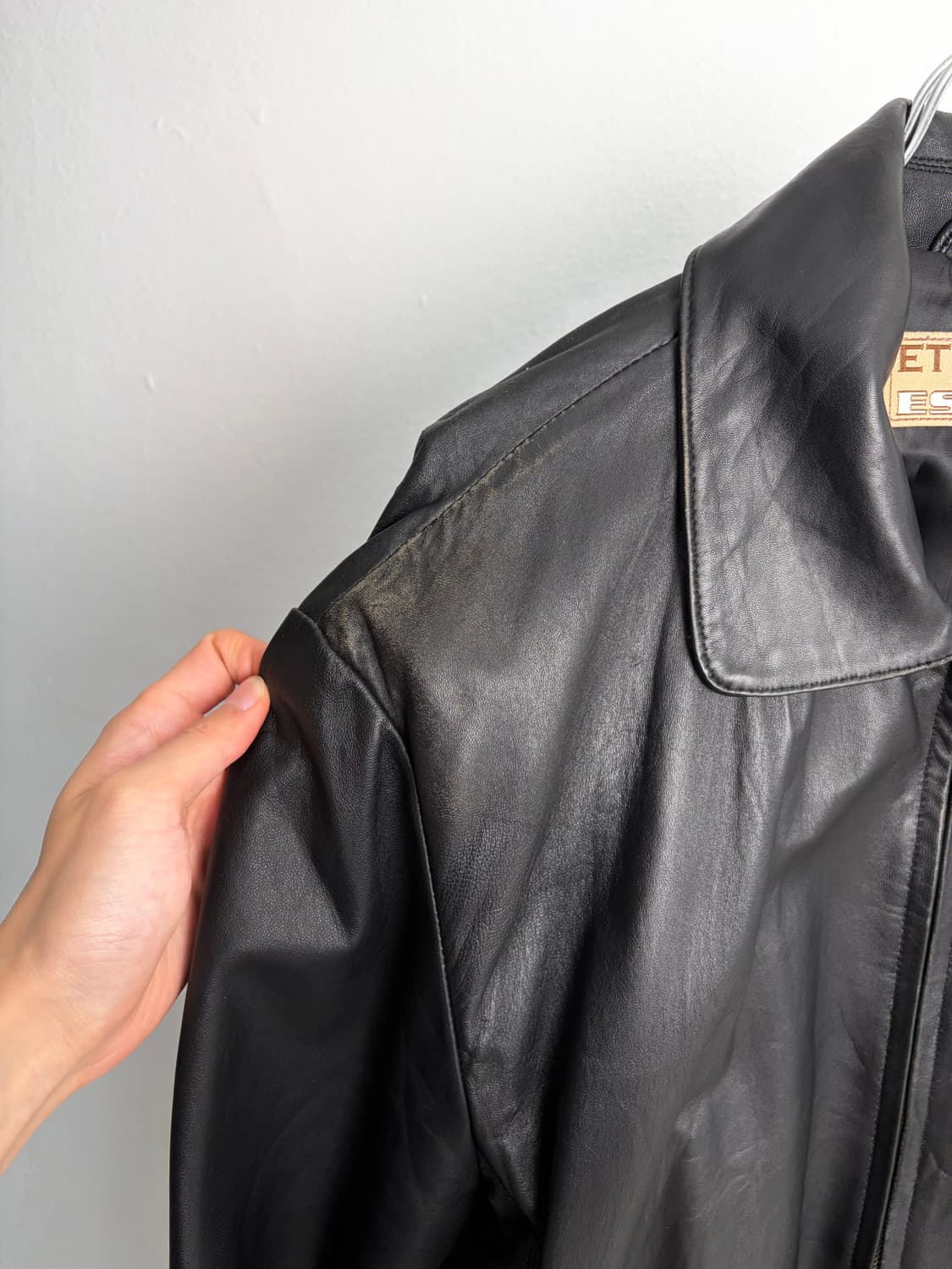 90s JPN 빈티지 램스킨 레더자켓 상품이미지3
