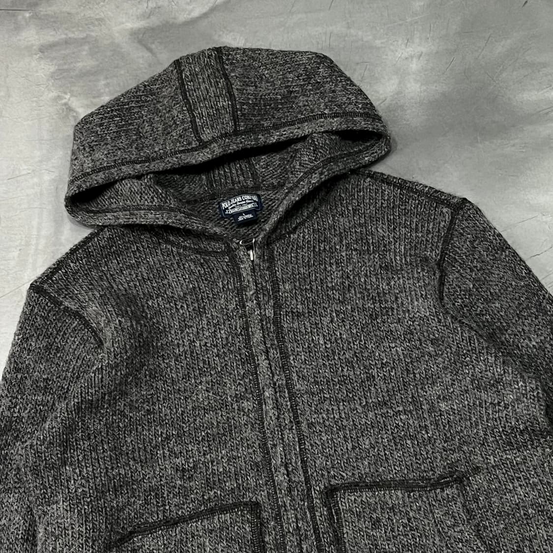  폴로진스 울 혼방 니트 후드집업 y14868 상품이미지3