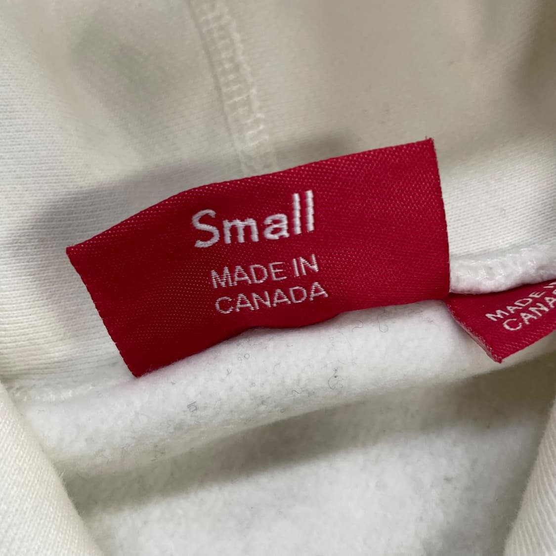 슈프림 Supreme 셔닐 아치 로고 후드티 화이트 상품이미지4