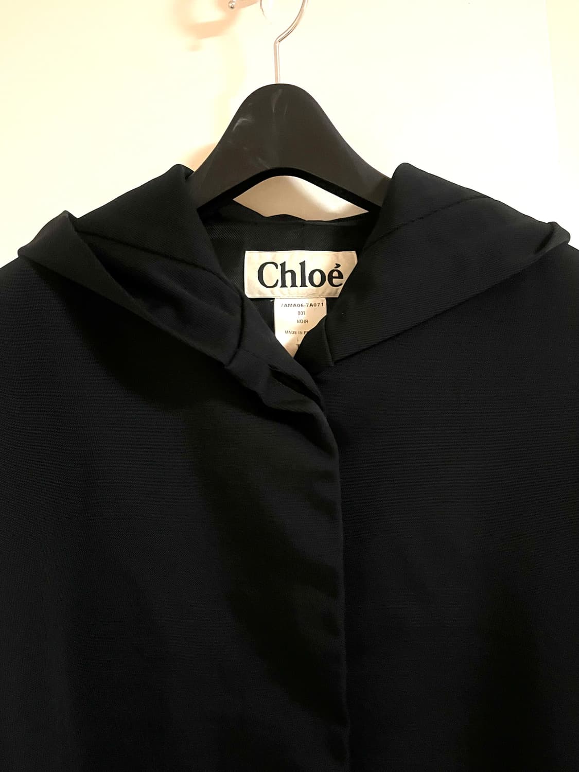 Chloe 블랙 후드 아우터 상품이미지3