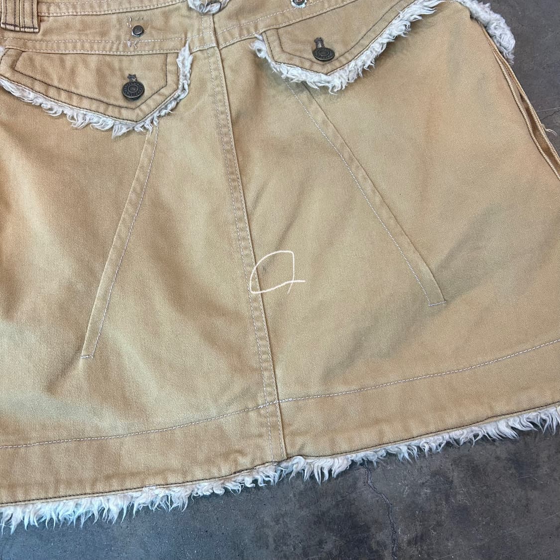 퍼 디테일 카고 스커트 상품이미지4