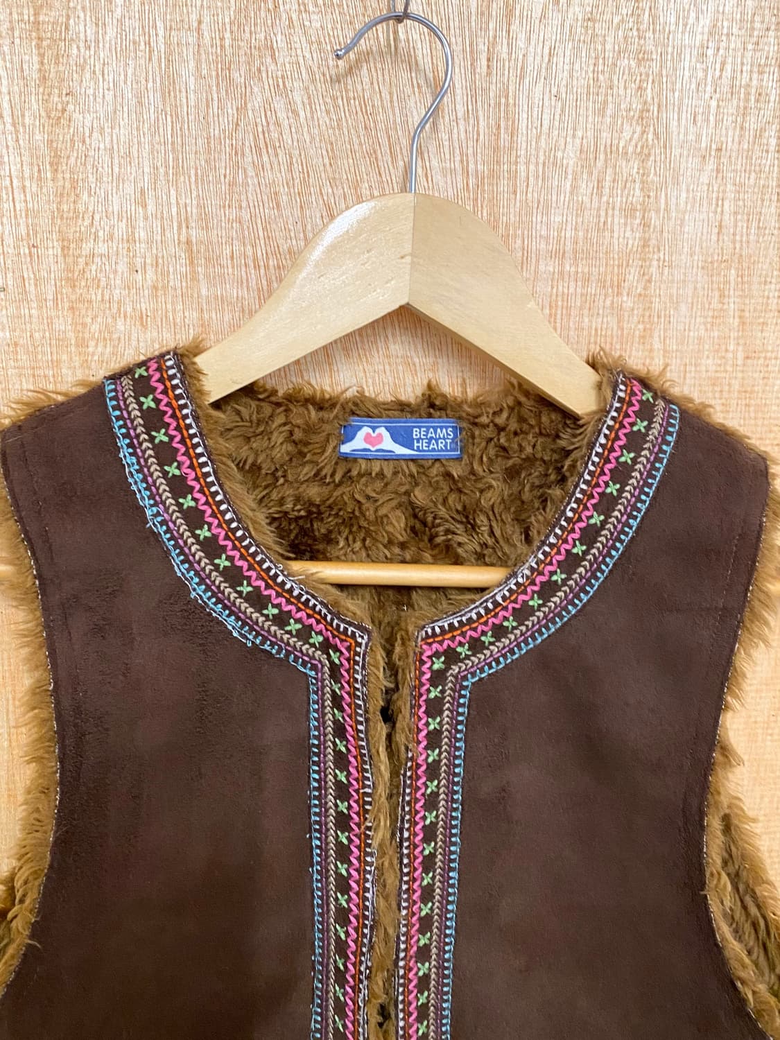 BEAMS suede fur vest 빔즈 스웨이드 퍼 베스트 상품이미지3