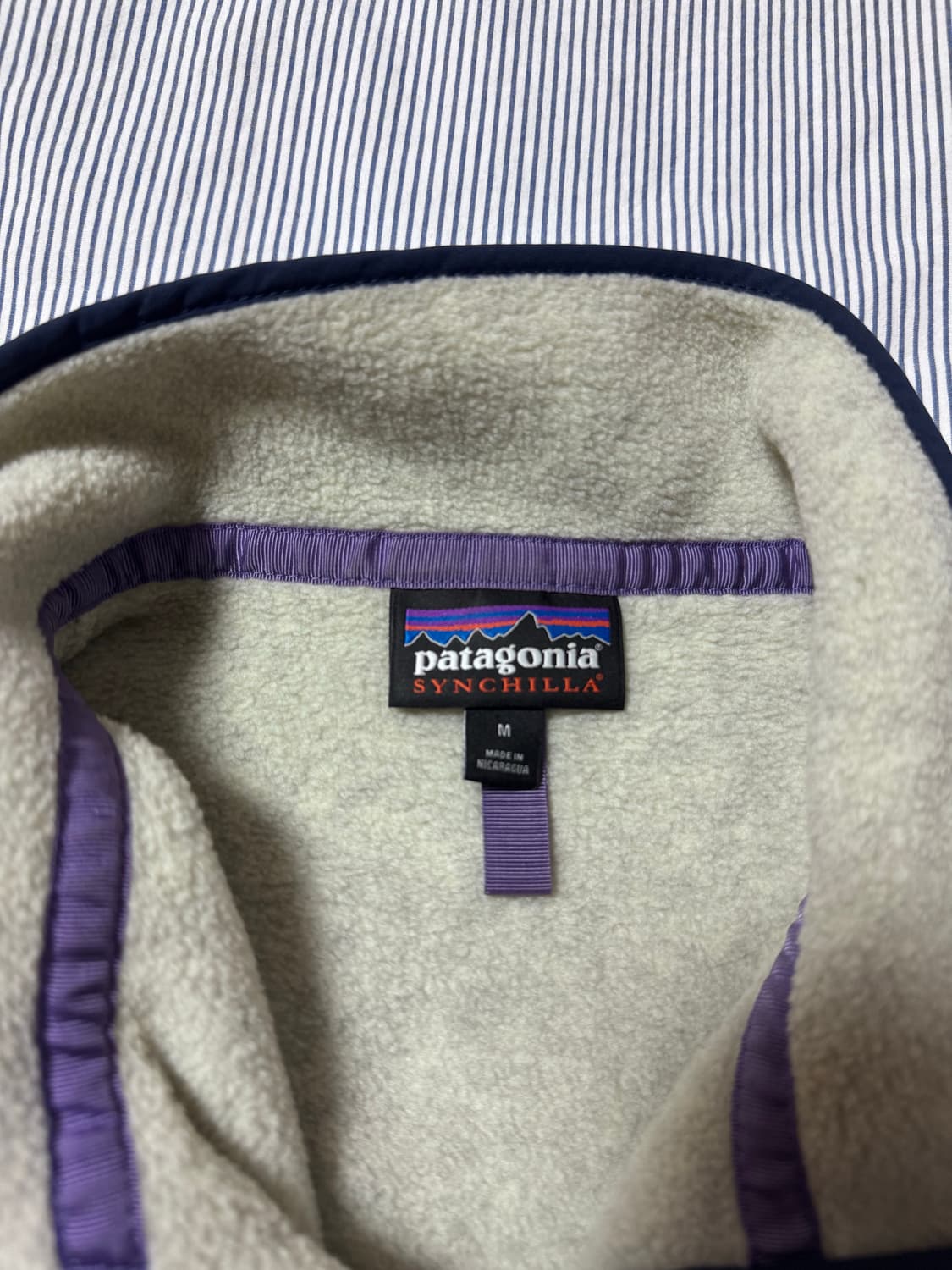 파타고니아 헤비웨이트 신칠라 스냅티 플리스 풀오버 오트밀 헤더 상품이미지7