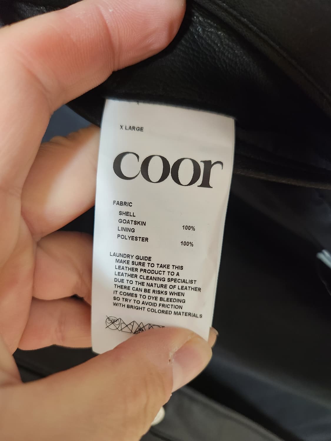 쿠어 램스킨 트러커 블랙 xl 상품이미지4