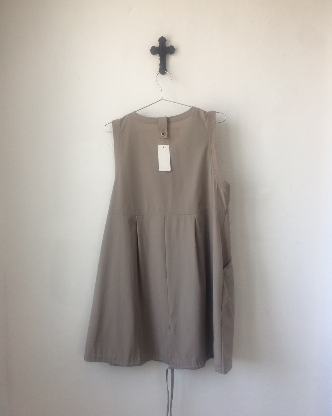 Balloon fit sleeveless zip up onepiece 상품이미지3