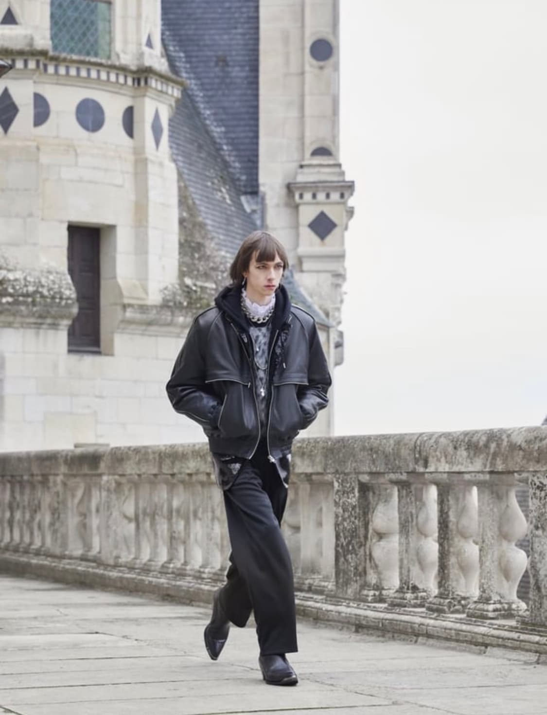 셀린느 FW21 지퍼 레더 자켓 상품이미지3