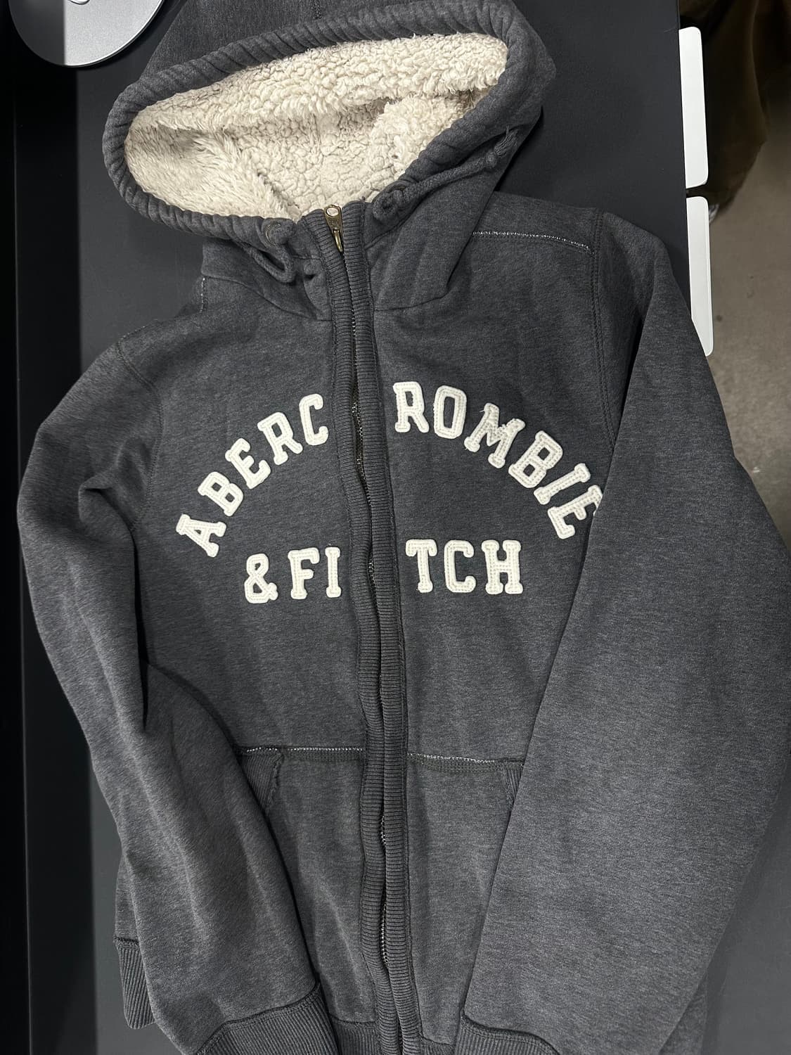 아베크롬비 그레이 후드 집업 상품이미지4