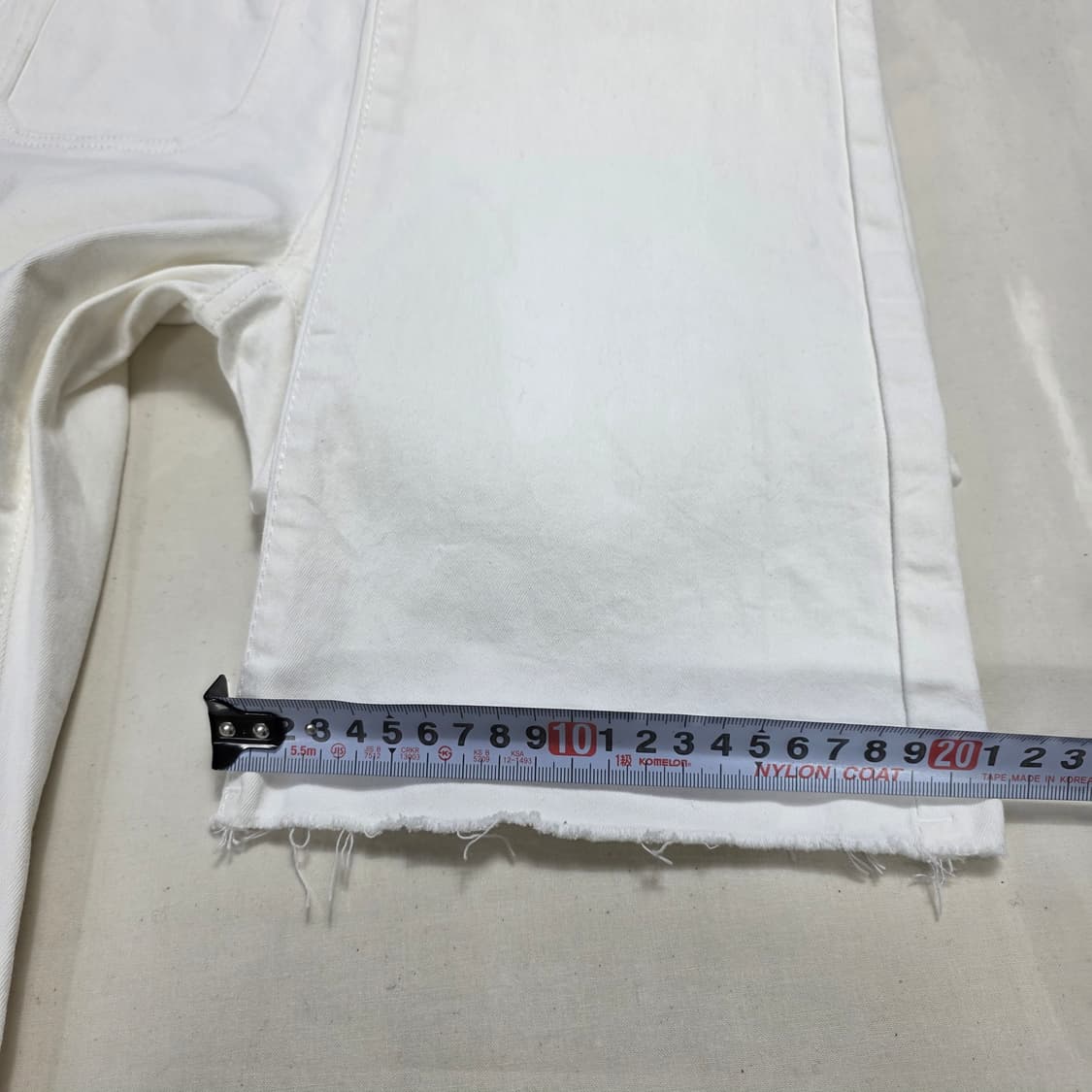 1171 에고이스트 화이트 스판 데님 / 55 / 세미부츠컷핏 상품이미지5