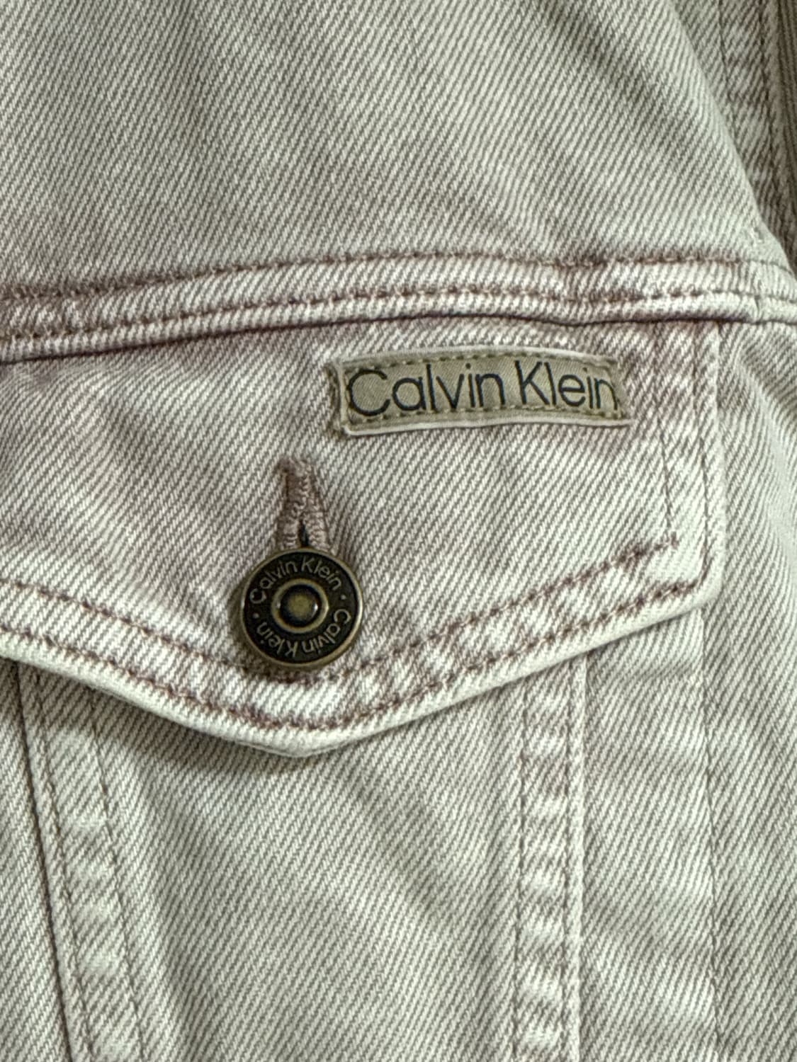 (새상품)denim trucker jacket - grayish plum 상품이미지4
