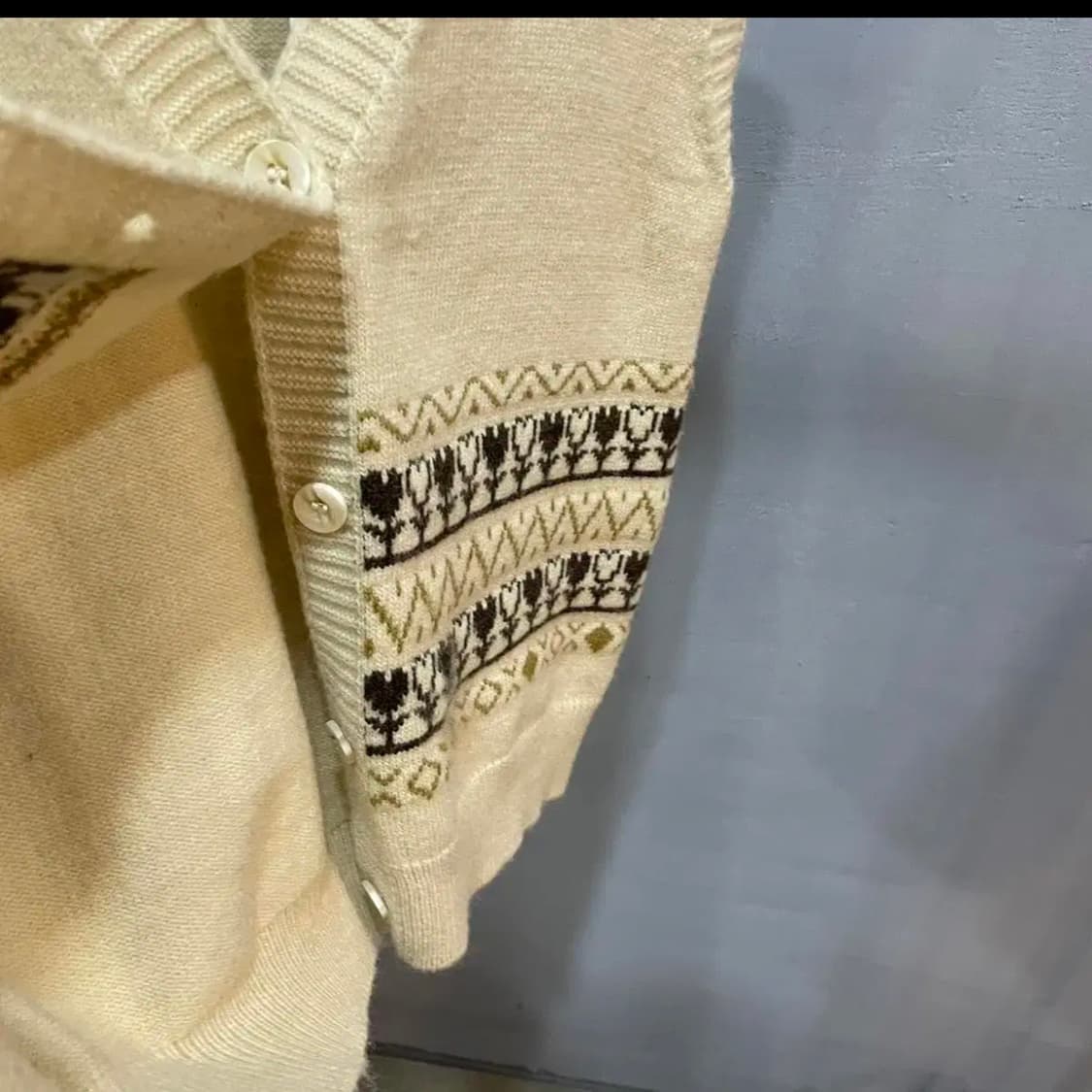 빈티지 하트 조끼 크롭 가디건 상품이미지5