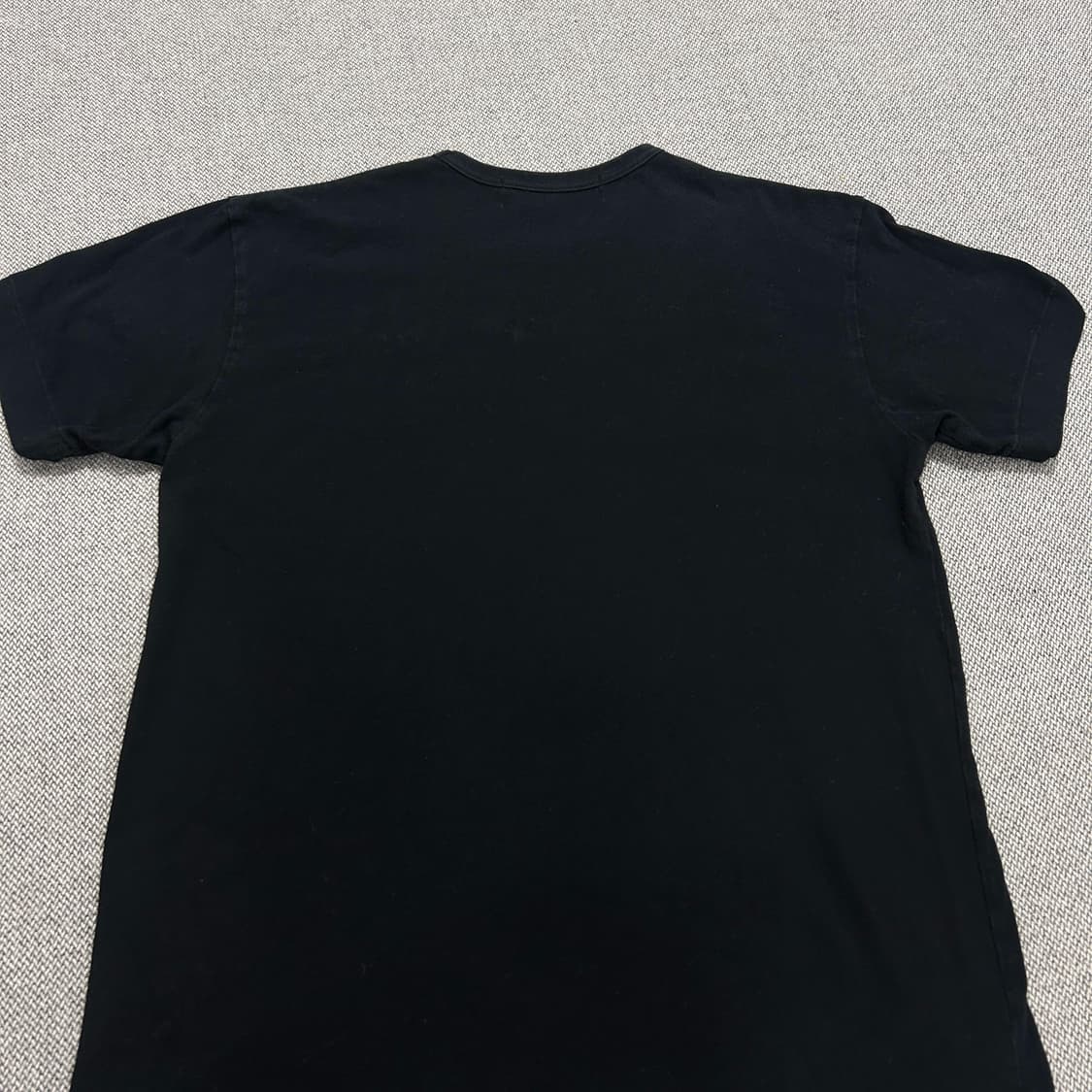 꼼데가르송 더블하트 블랙 반팔(L) 상품이미지6