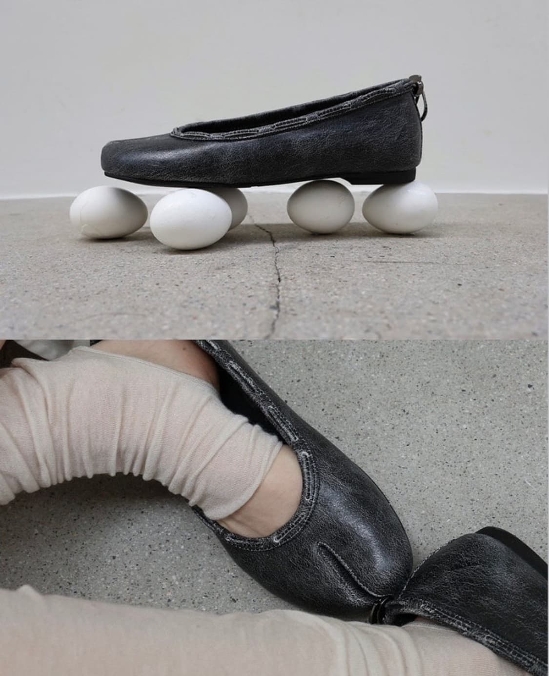 PAES 타비 240 Leather String Flat 상품이미지2