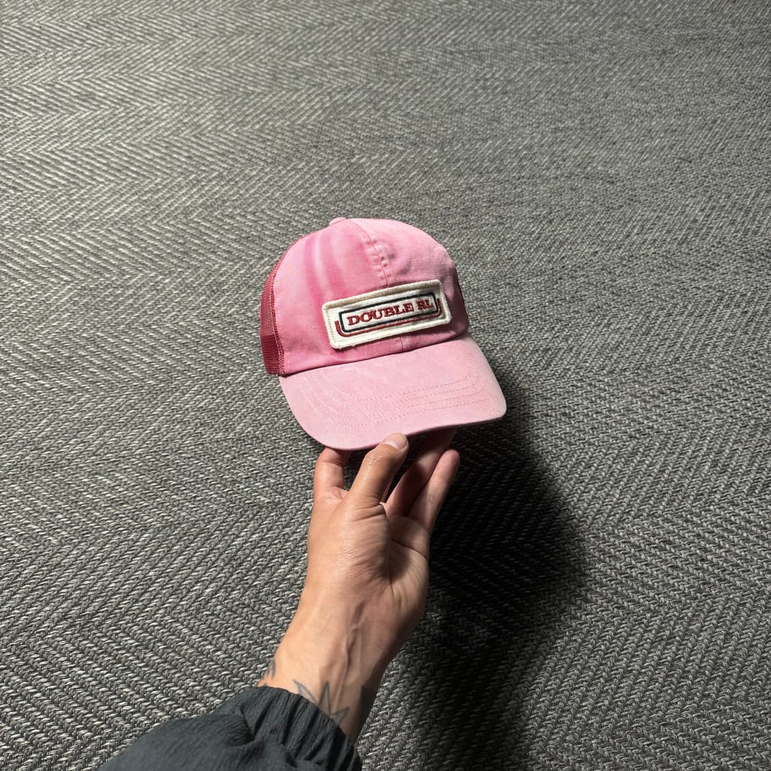 폴로 RRL 더블알엘 패치 트윌 페이디드 트러커캡 상품이미지1