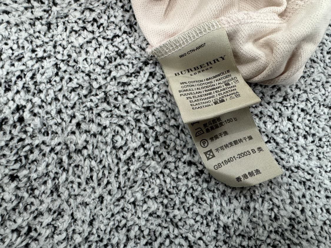 버버리 카라체크 PK긴팔티셔츠 상품이미지4