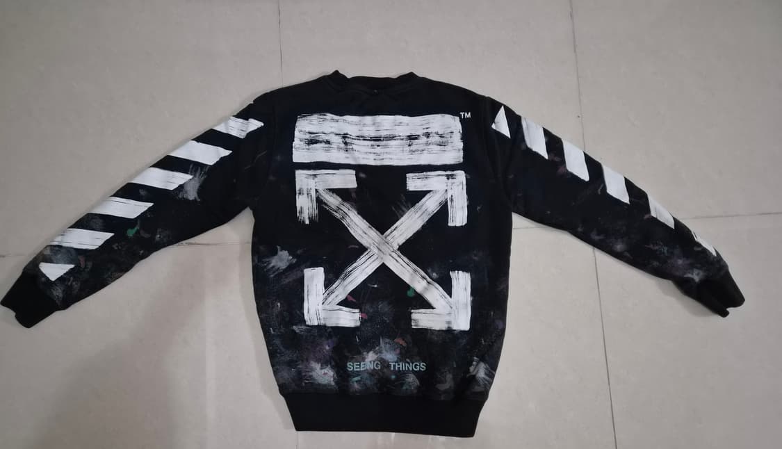 오프화이트 17FW 갤럭시 브러쉬 맨투맨 상품이미지4