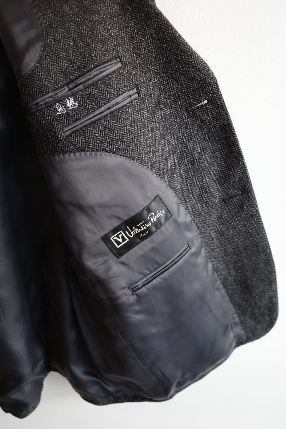 Japan brand 캐시미어100 헤링본 자켓 상품이미지4