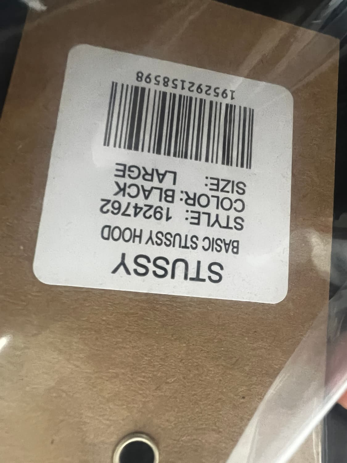 스투시 베이직 스투시 후드 블랙 상품이미지5