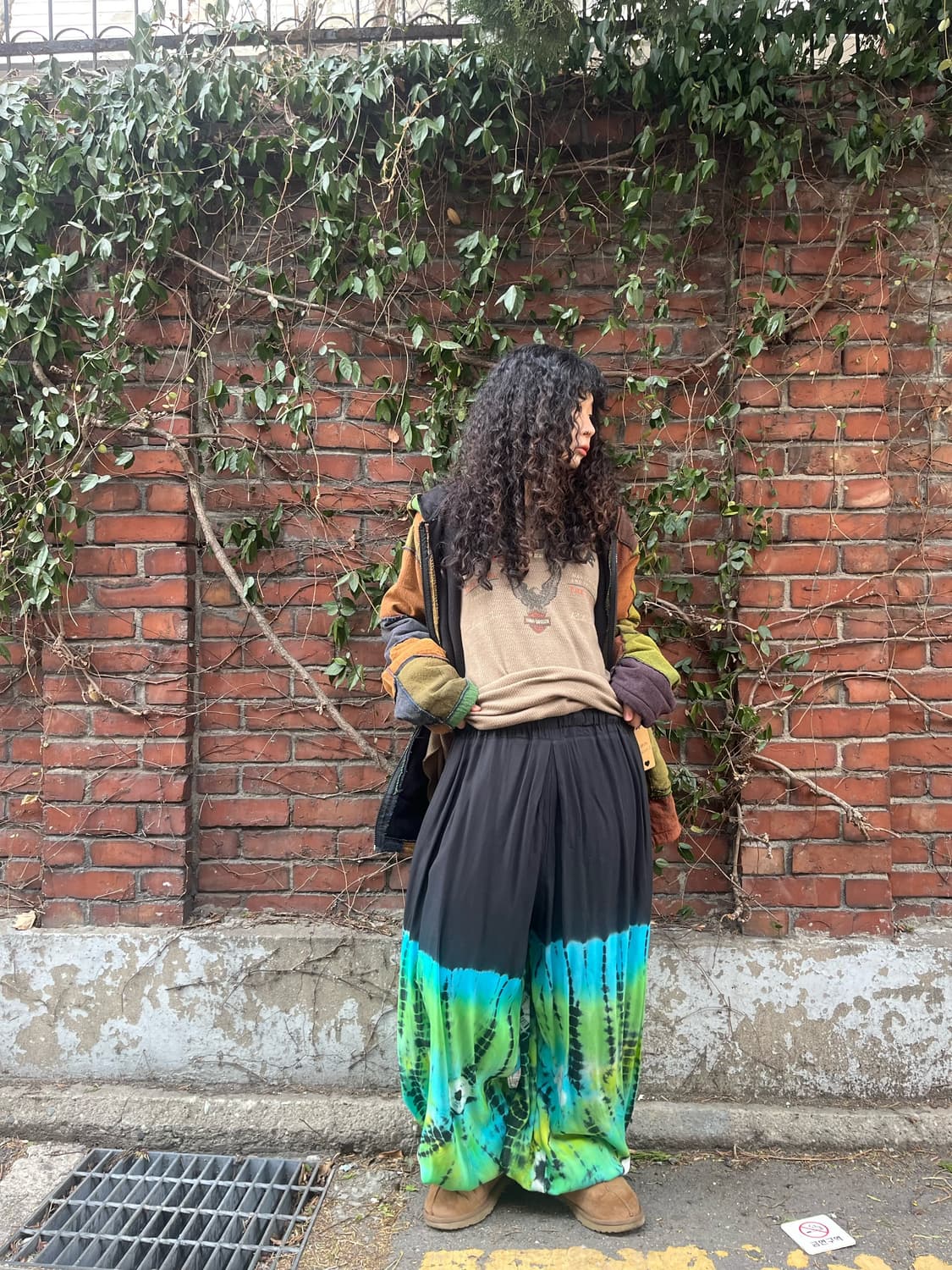 히피 타이다이 패턴 벌룬 팬츠 상품이미지4