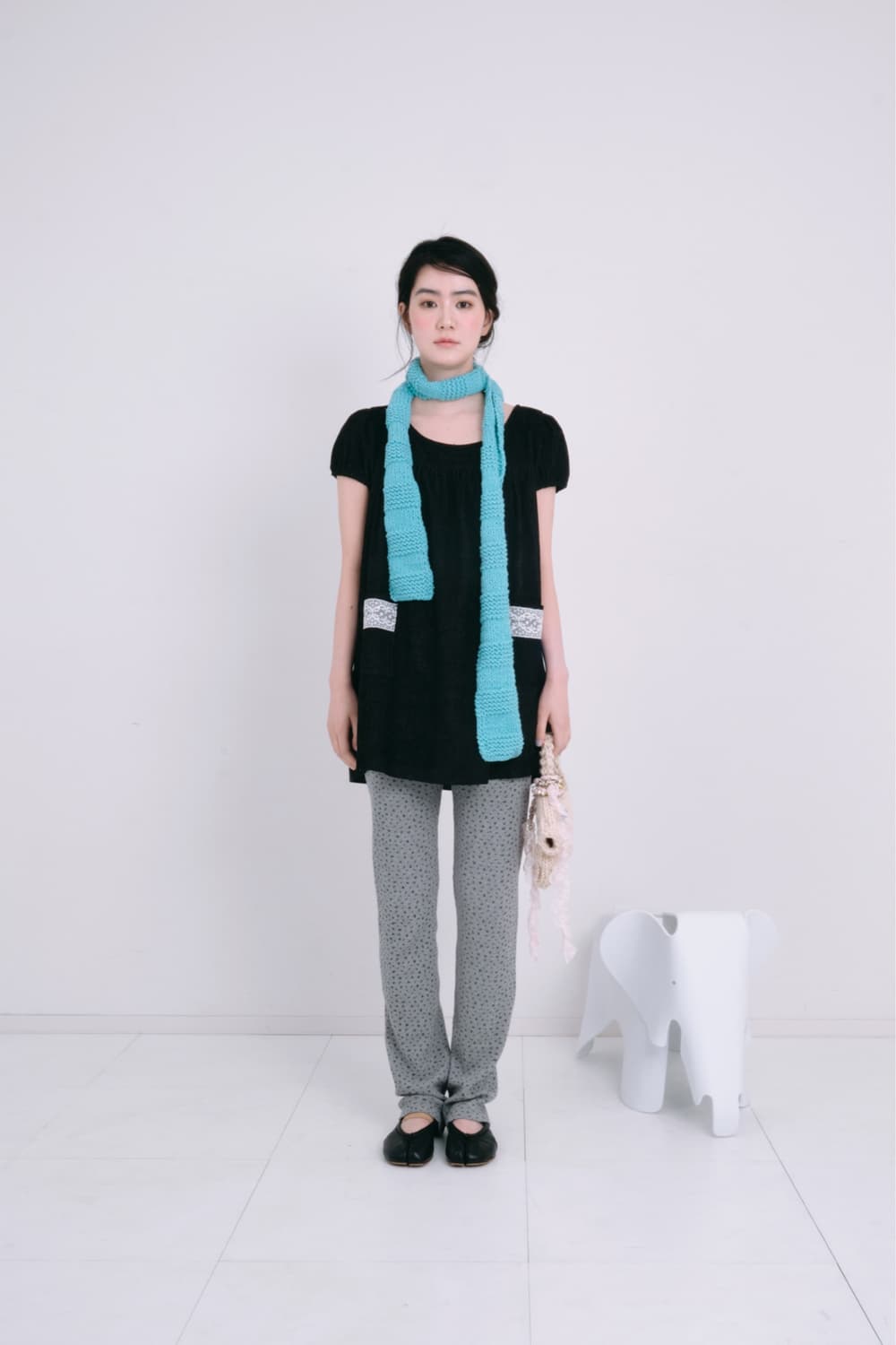 나비버스 memo dress charcoal 차콜 상품이미지2