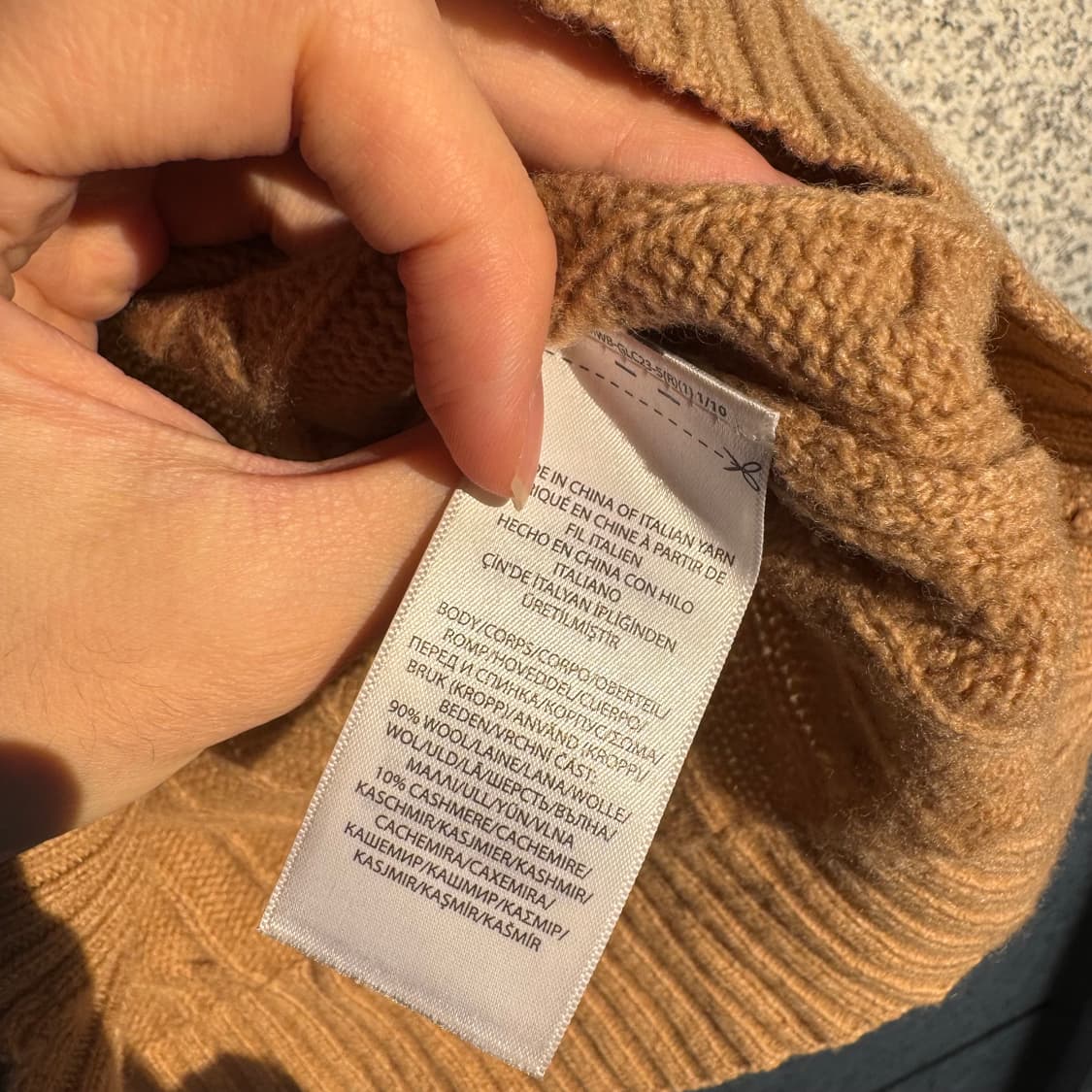 폴로 로고 포켓 반팔 케이블 니트 상품이미지8