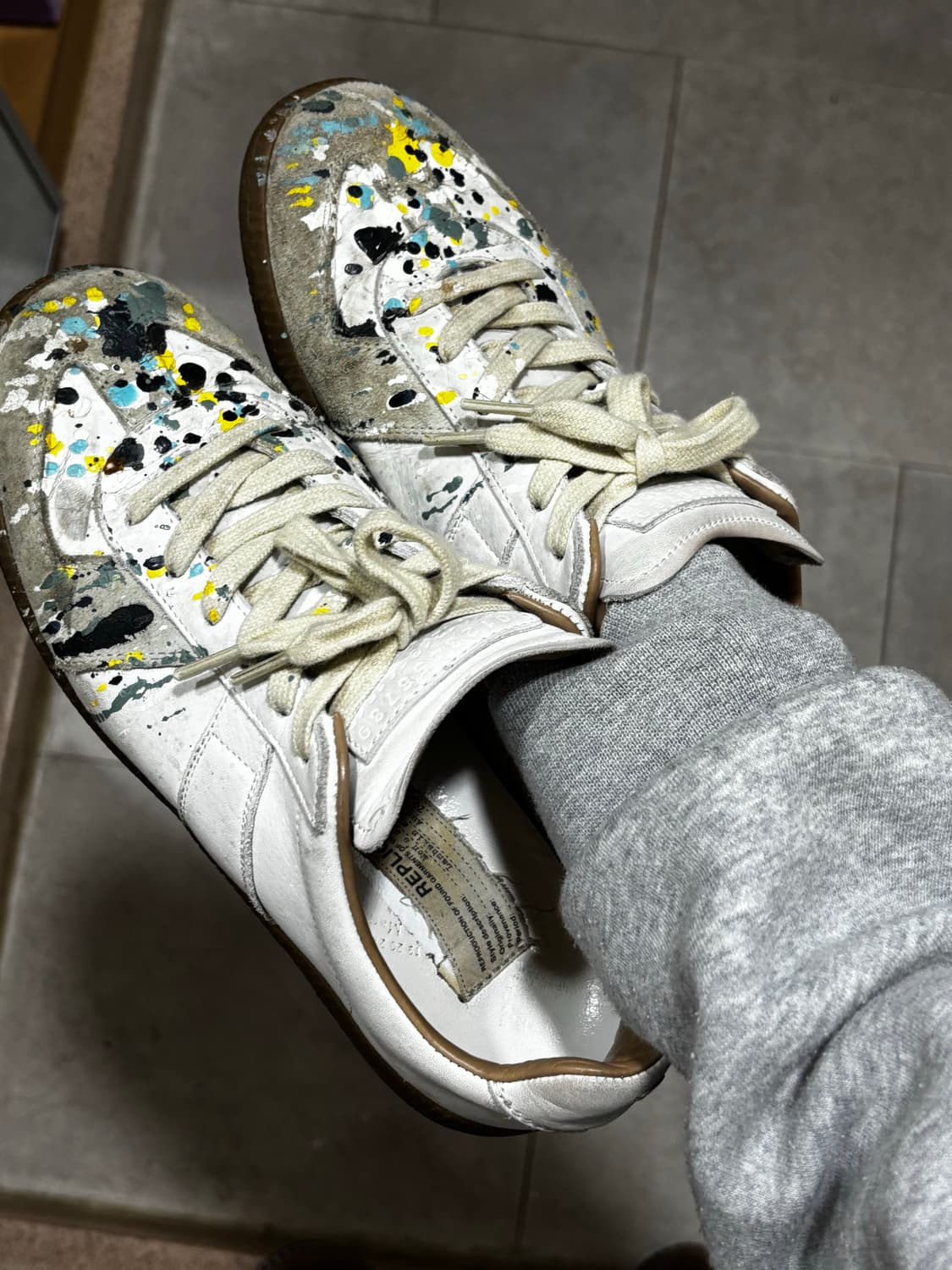 메종 마르지엘라 스니커즈 페인팅 37.5 상품이미지7