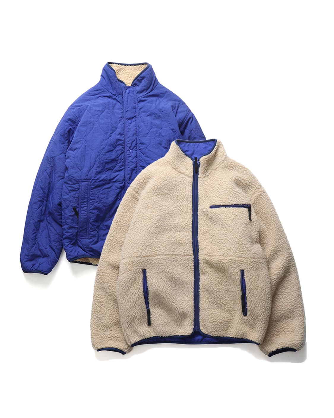 빔즈 BEAMS Reversible Boa Fleece Blouson 상품이미지2