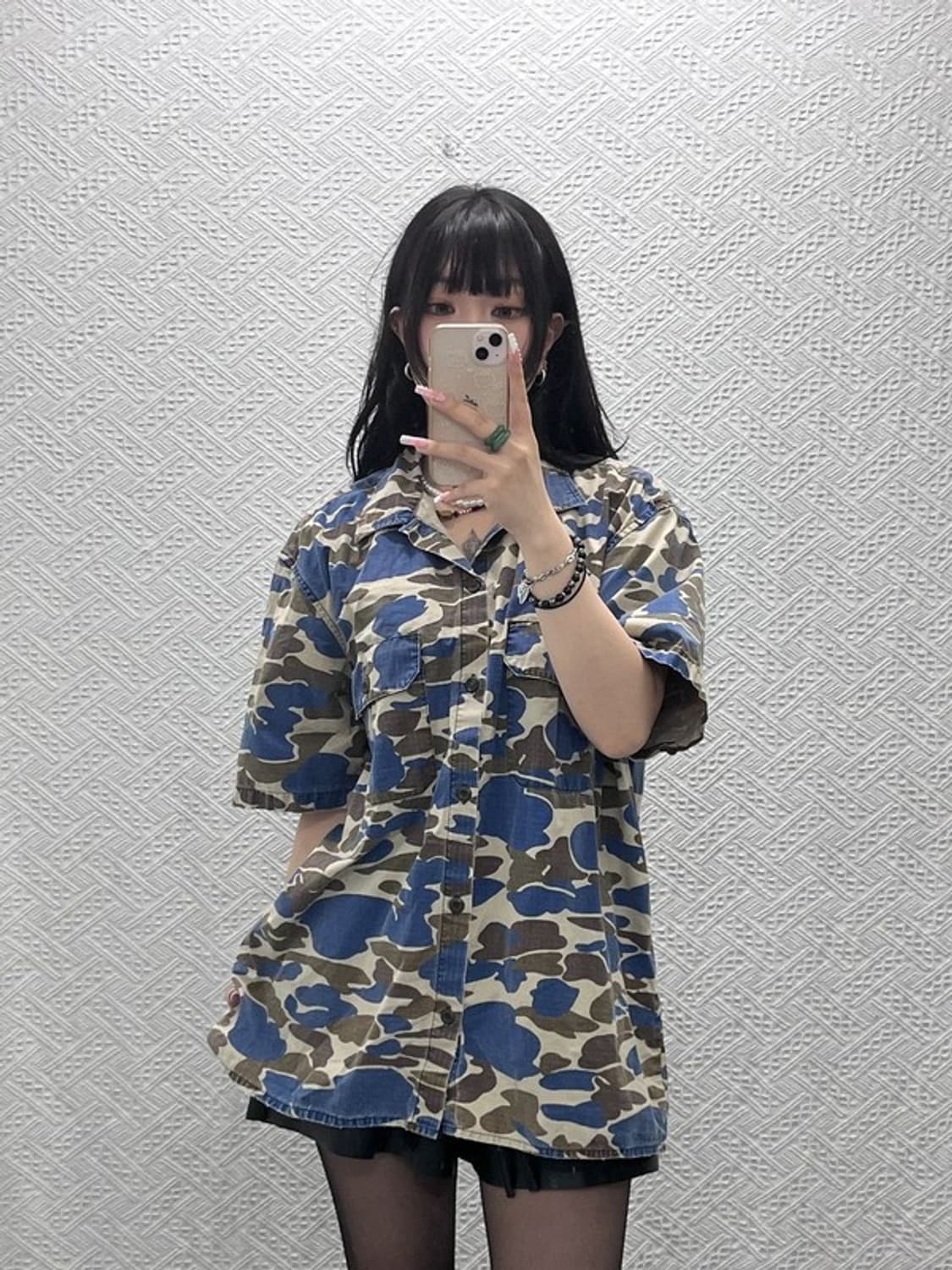 칼하트 윕 밀리터리 카모플라주 오버핏 반팔 워크 셔츠 XXL C12274 상품이미지2