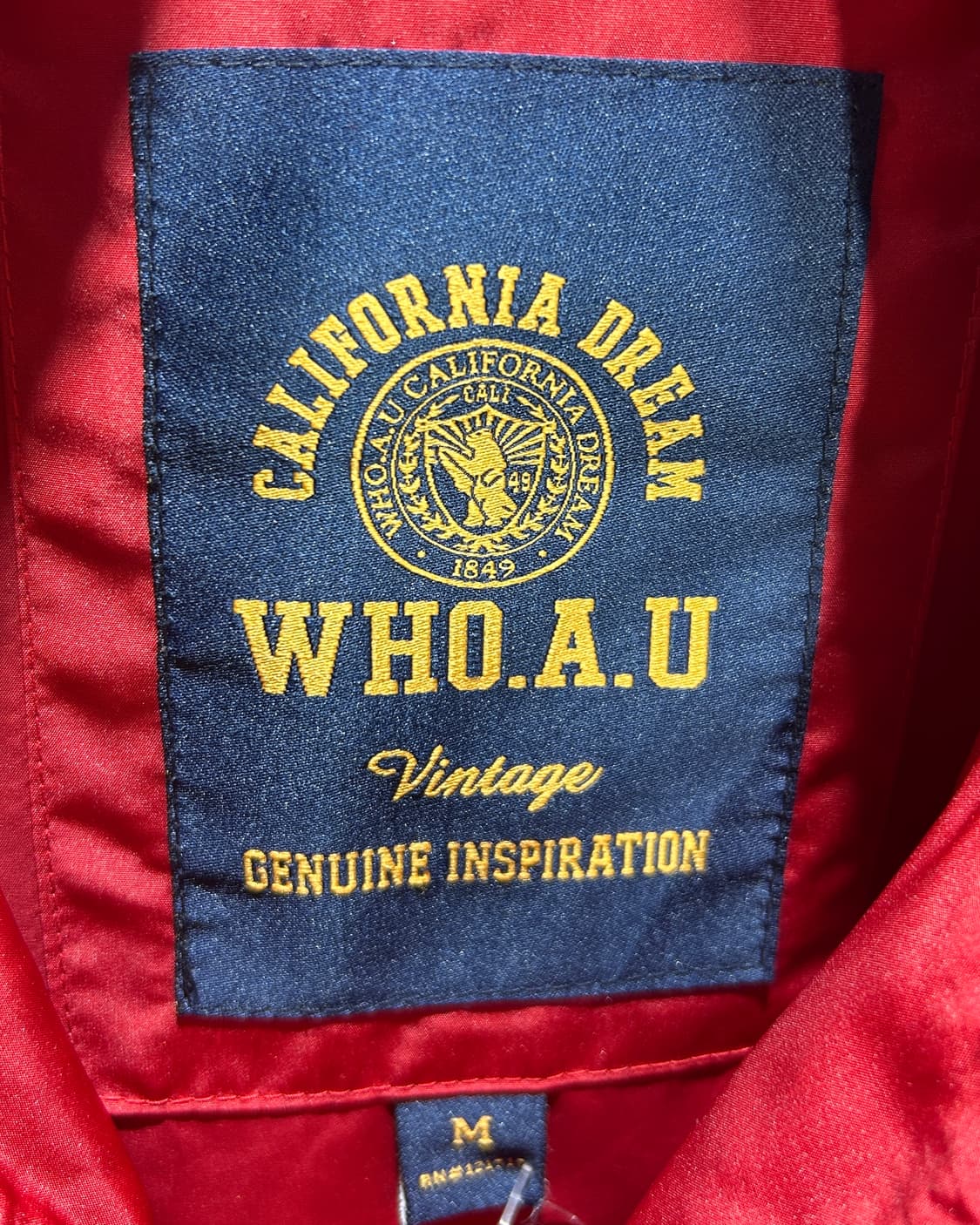 M 후아유 레드 스포티 해링턴 나일론 자켓 상품이미지5