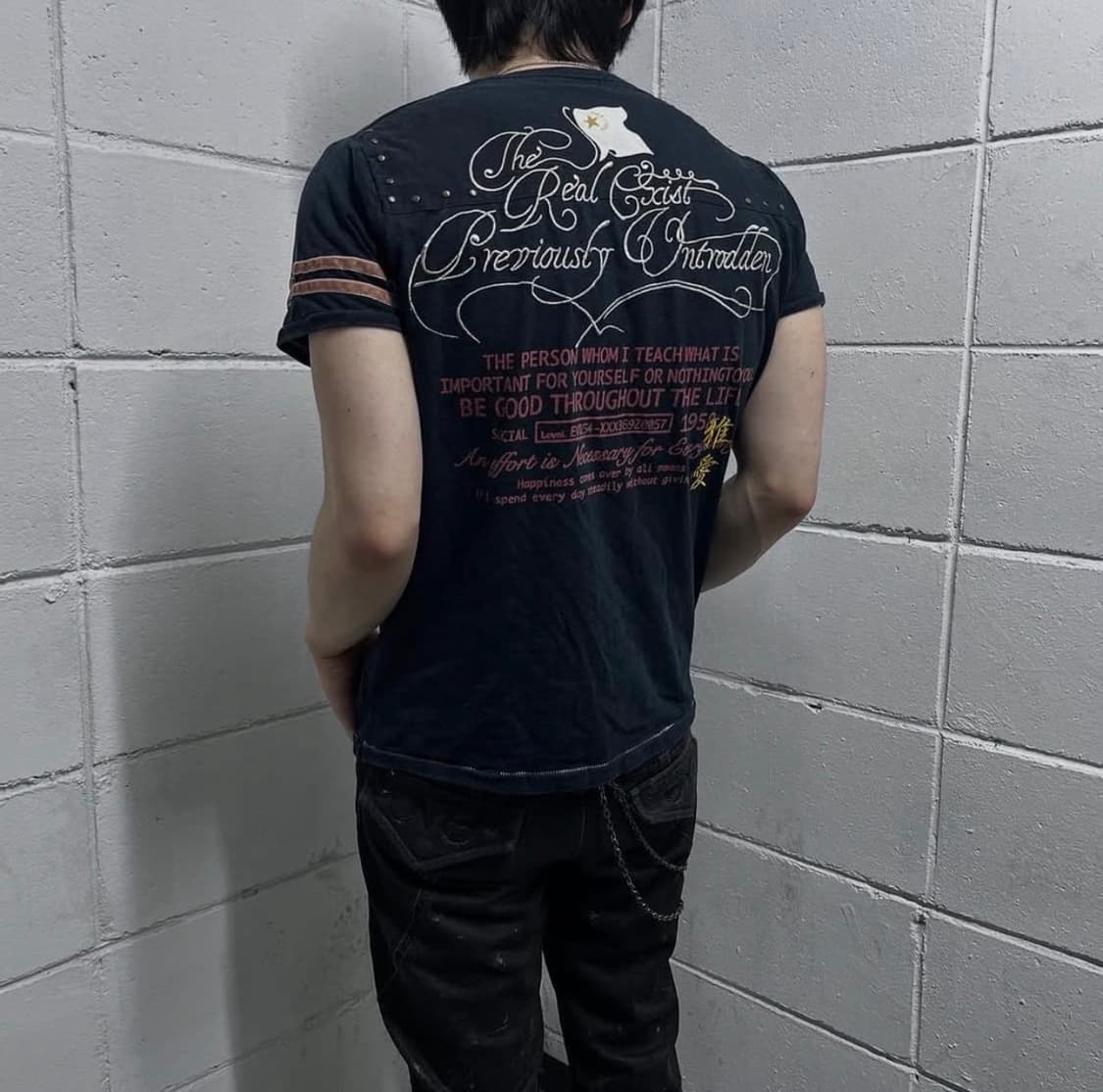 Skull eyelet detail short sleeve 상품이미지5