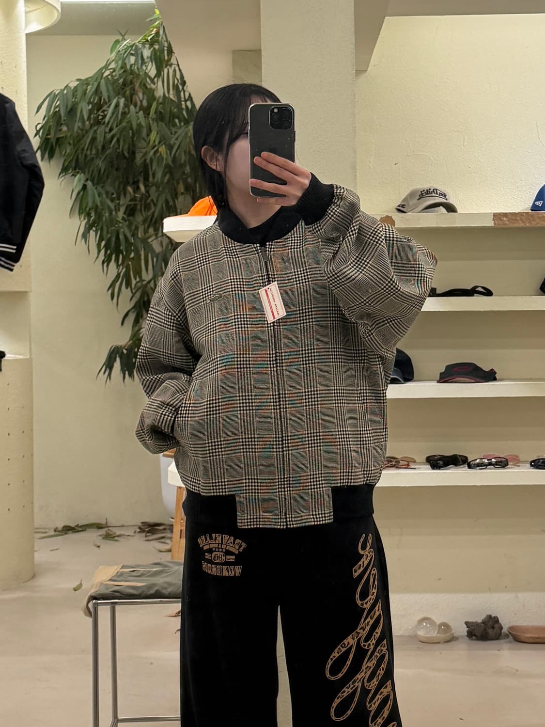 라코스테 레트로 글랜체크 양면 해링턴 자켓 U297 상품이미지1