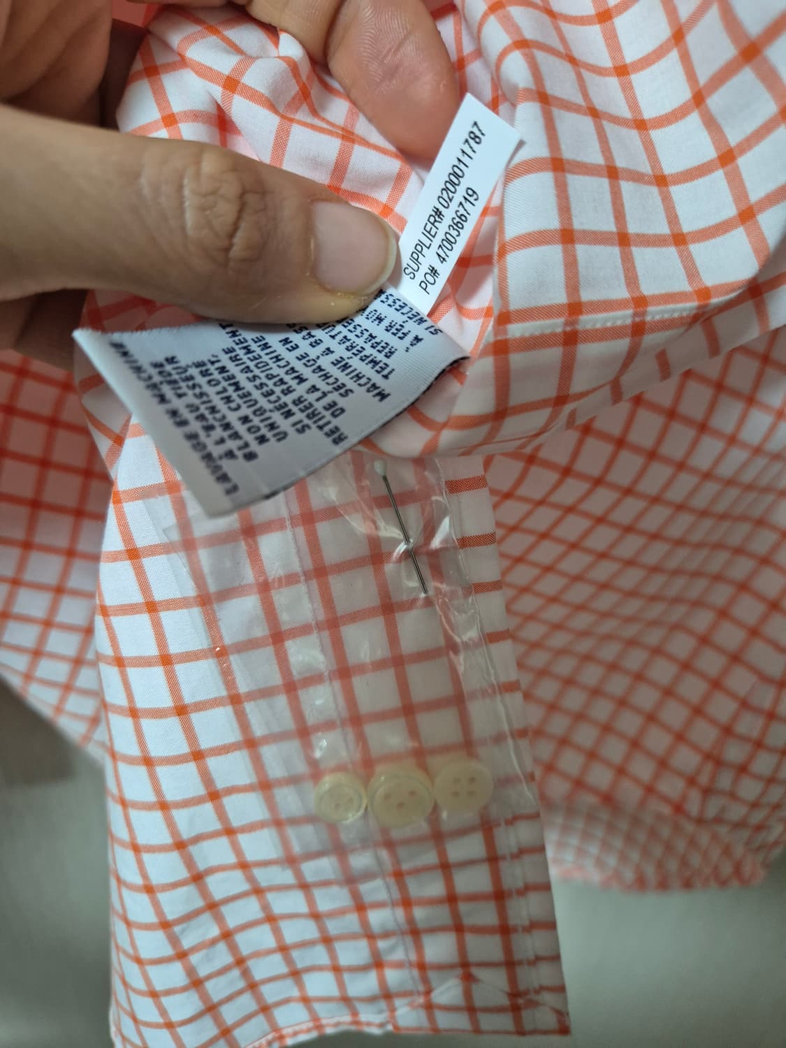 (새제품) 폴로 랄프로렌 깅엄 체크 셔츠 XS  (90) 상품이미지9