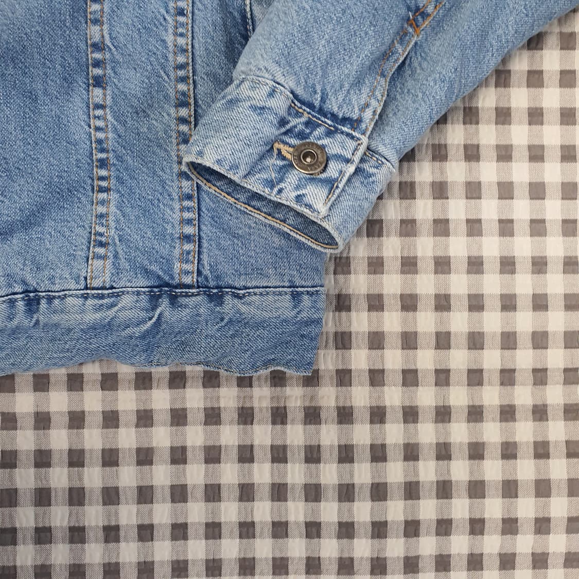 자라 오버핏 쉐르파 데님 겨울자켓 남자95~100 상품이미지4