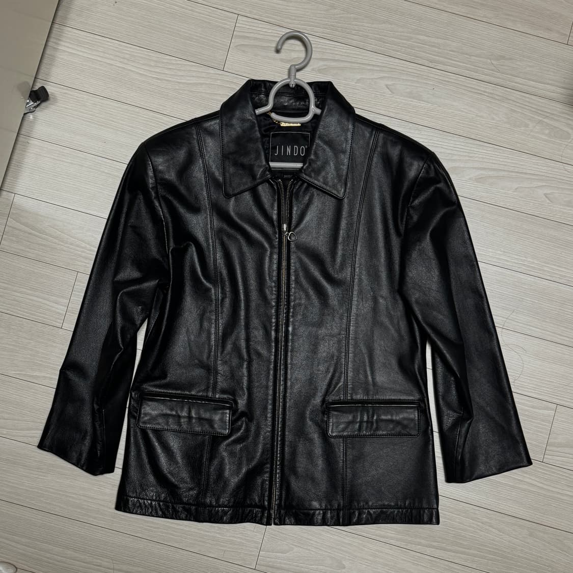 빈티지 레더 자켓 겉가죽 소100% 상품이미지1