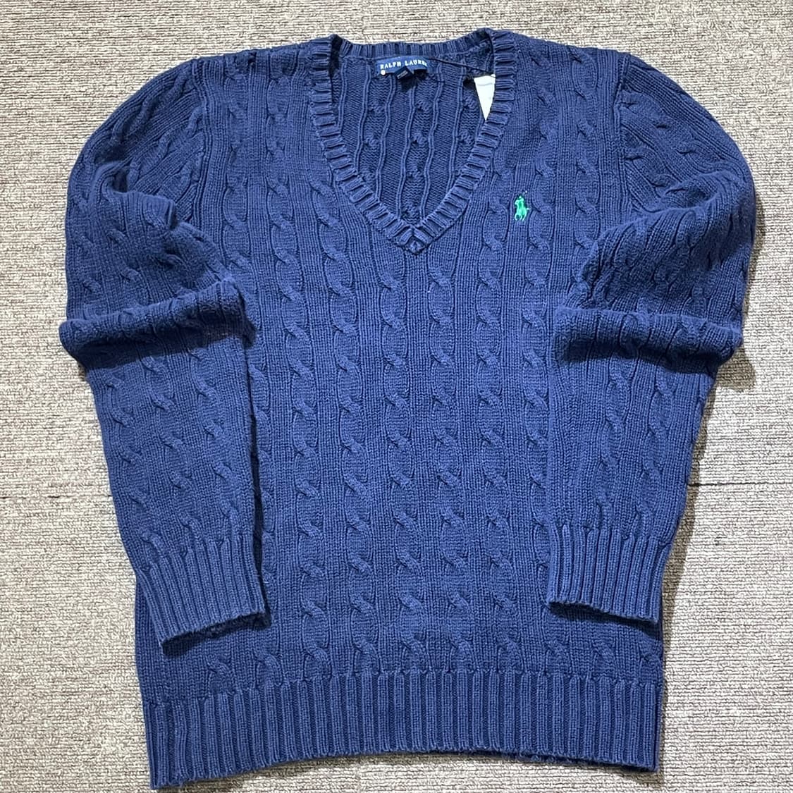 (M) POLO 폴로 랄프로렌 케이블 브이넥 니트 상품이미지3