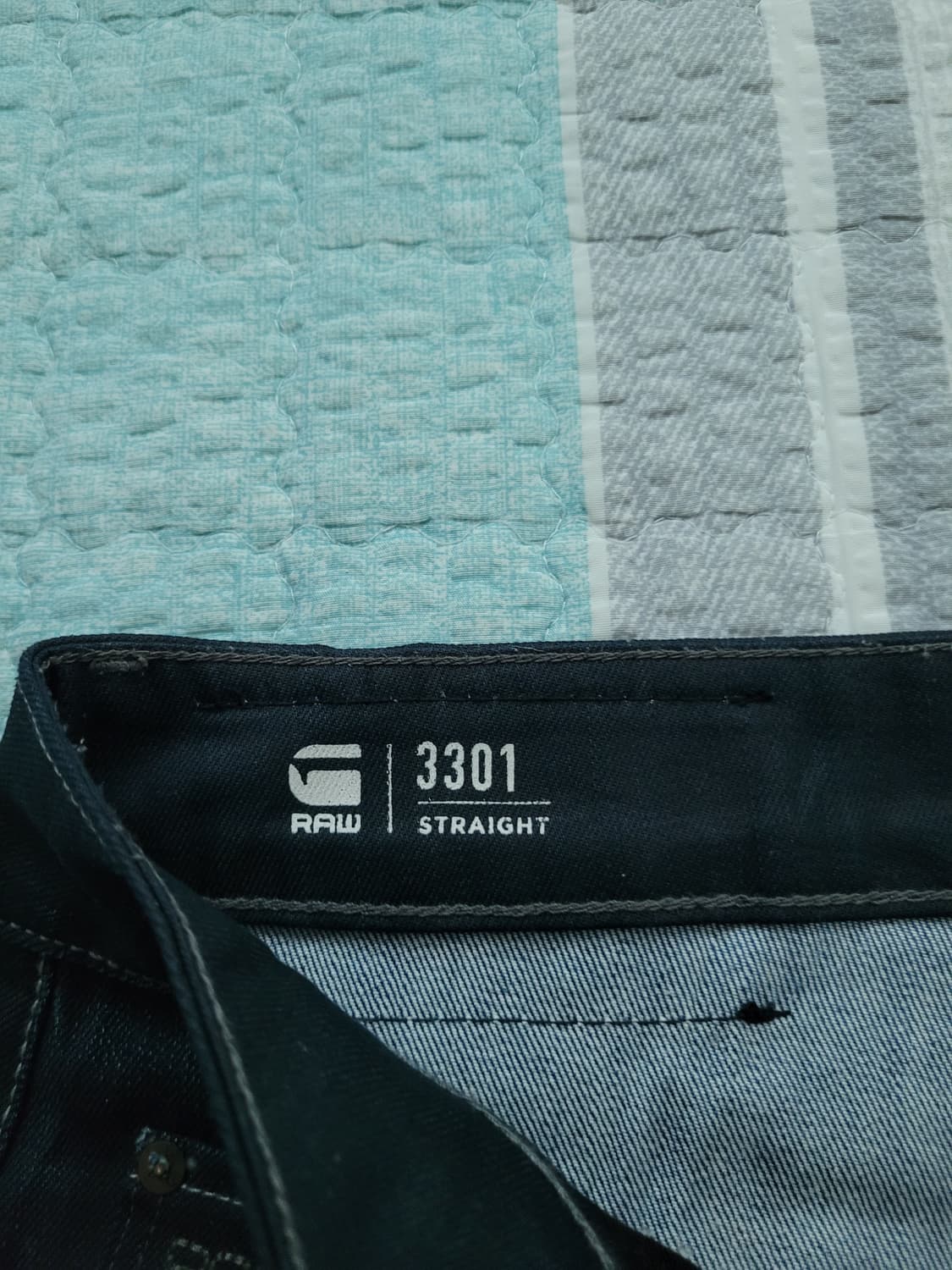 지스타로우 Gstarraw. 3301 다크블루워싱 반코팅진. 32사이즈 상품이미지4