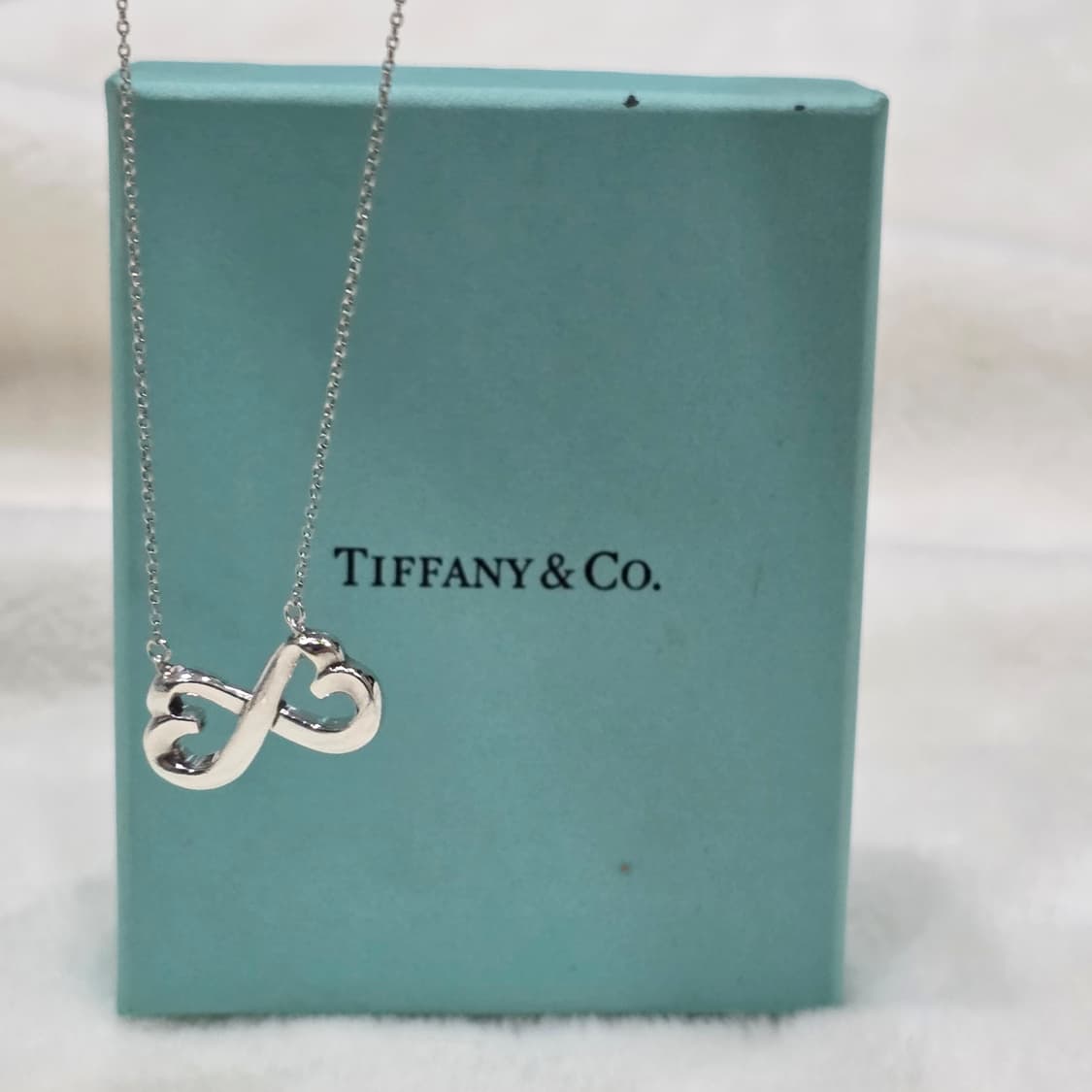 티파니 팔로마피카소 더블하트 인피니티 하트 실버925 목걸이 상품이미지3