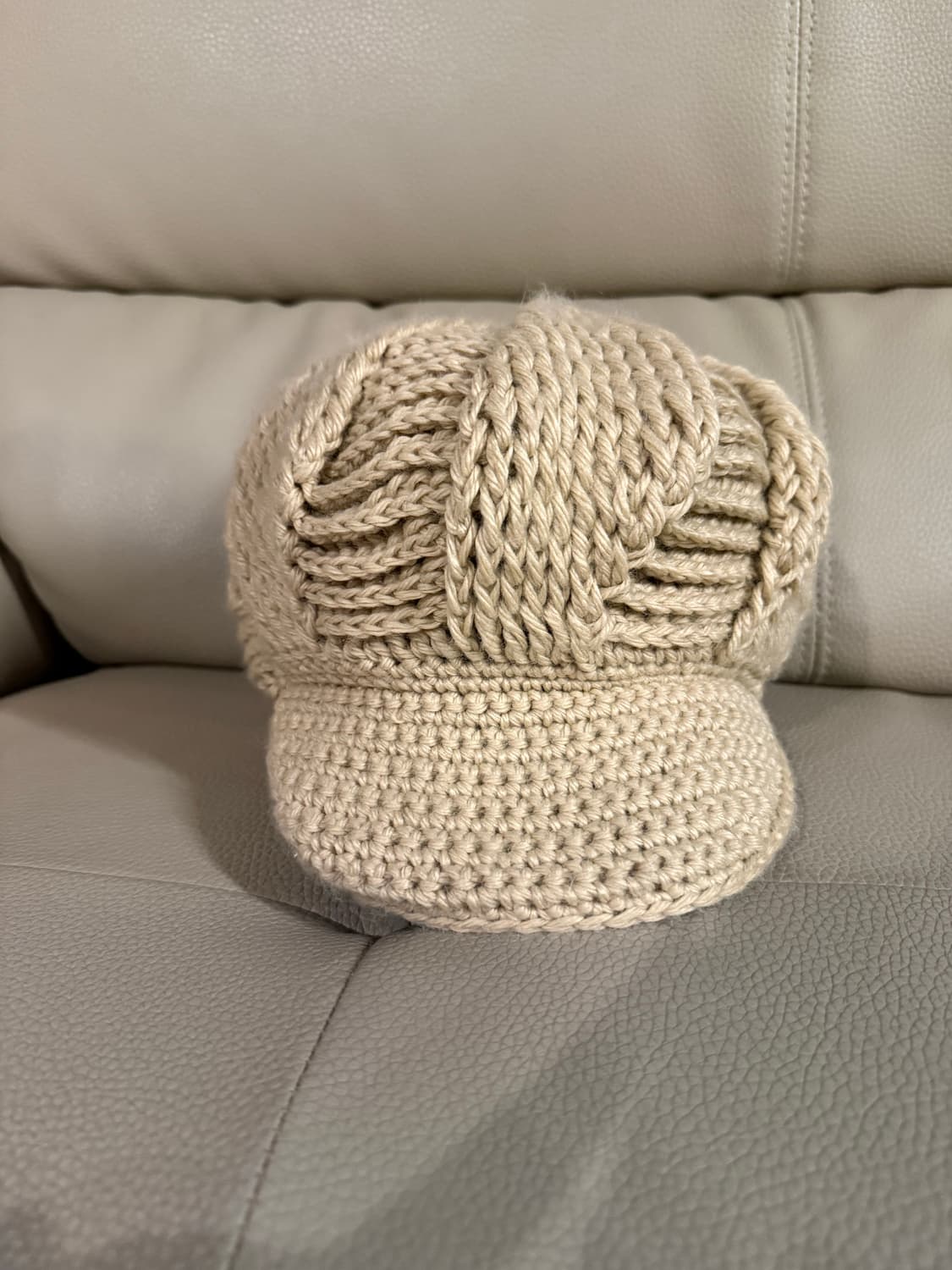 Cable knit newsboy cap 상품이미지2