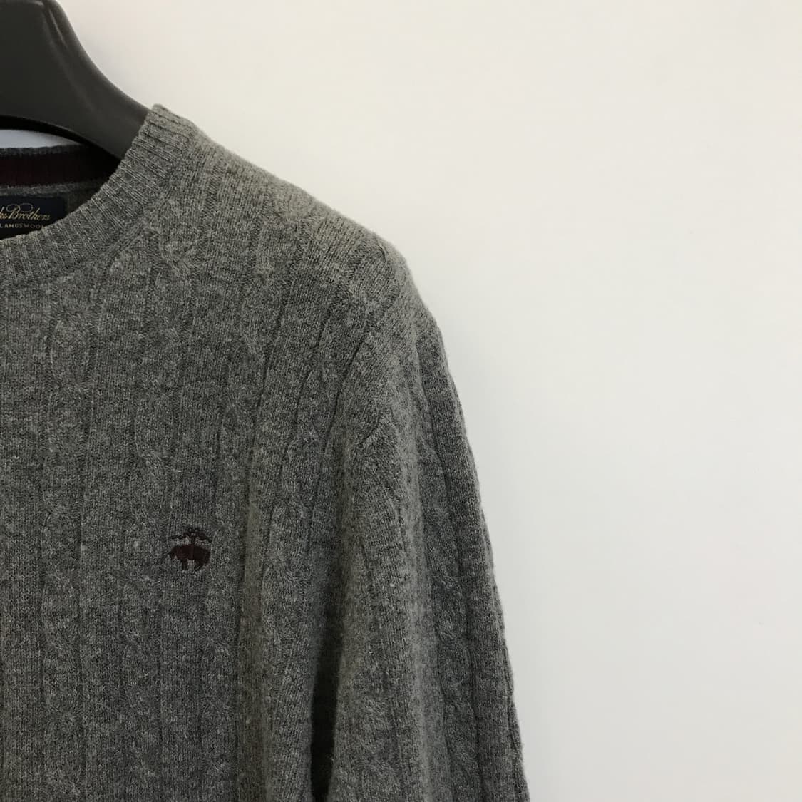 브룩스브라더스 셔틀랜드 램스울100프로 케이블니트 [L사이즈] 상품이미지2