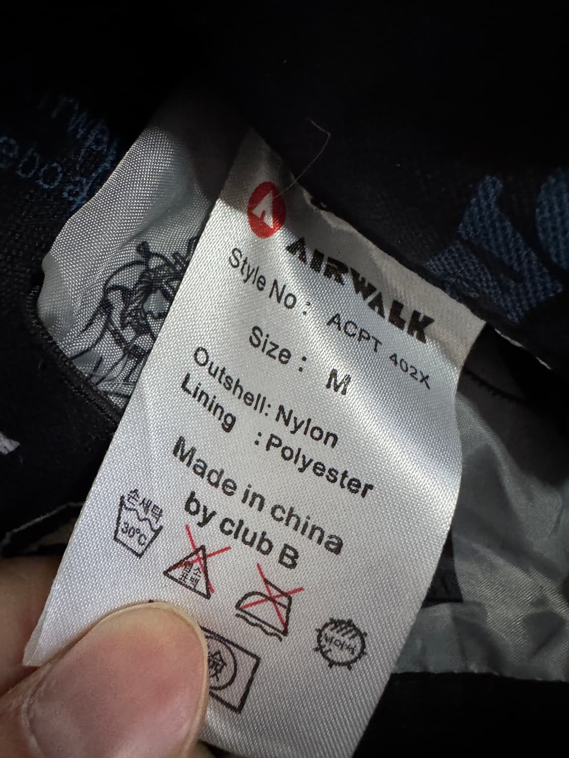 에어워크 빈티지 펑키 로고 나일론 스키바지 M 상품이미지3