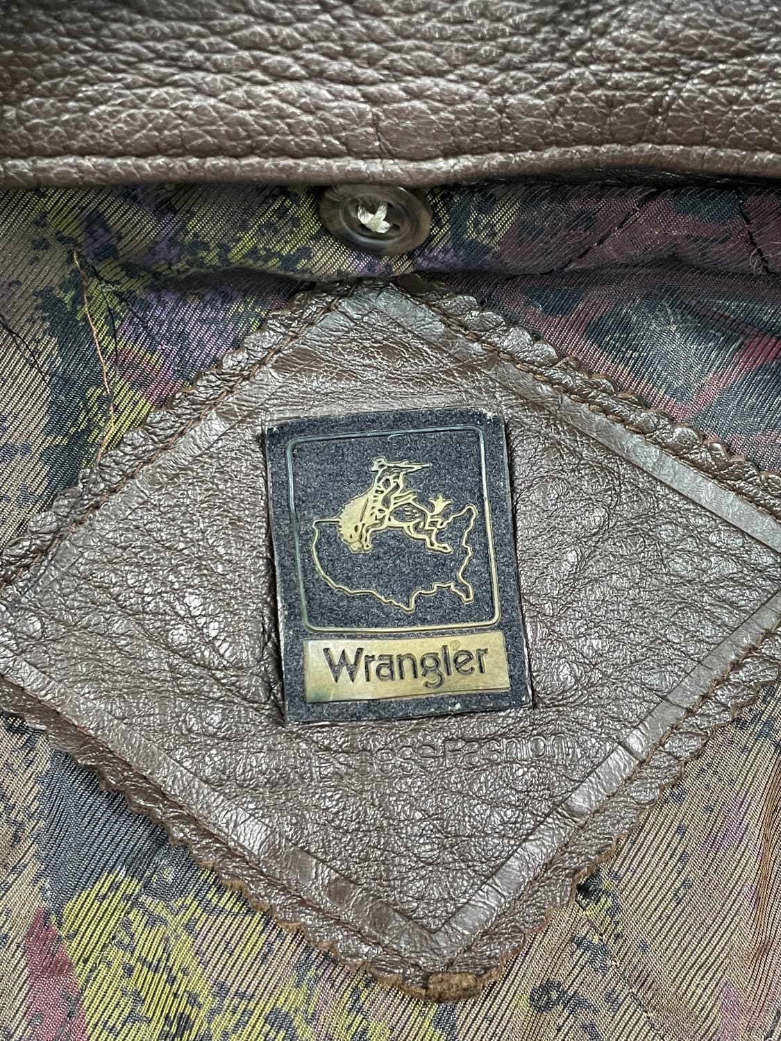 90s 랭글러 쉽스킨 A2 봄버 자켓 상품이미지8