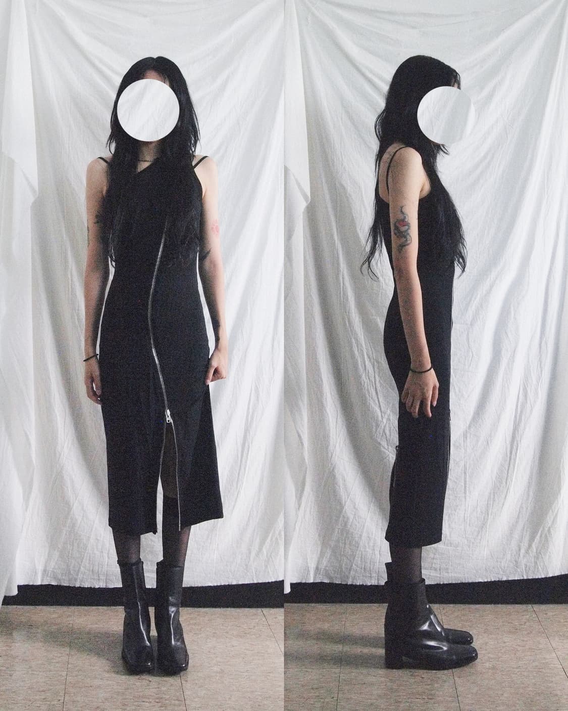 지방시 20SS 런웨이 asymmetric 원지퍼 드레스 원피스 상품이미지1
