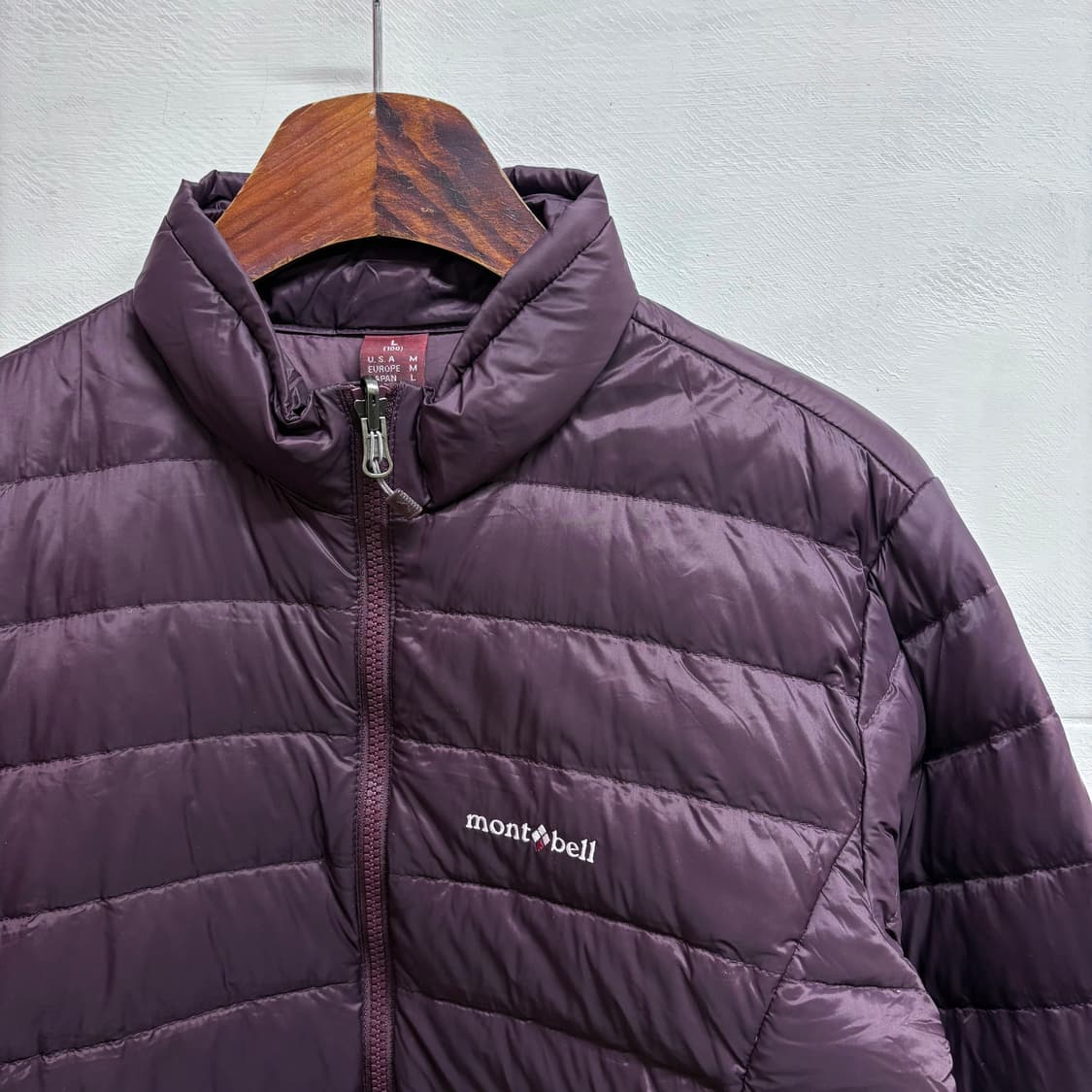 몽벨 montbell 퍼플와인 구스다운 경량패딩 100 상품이미지2