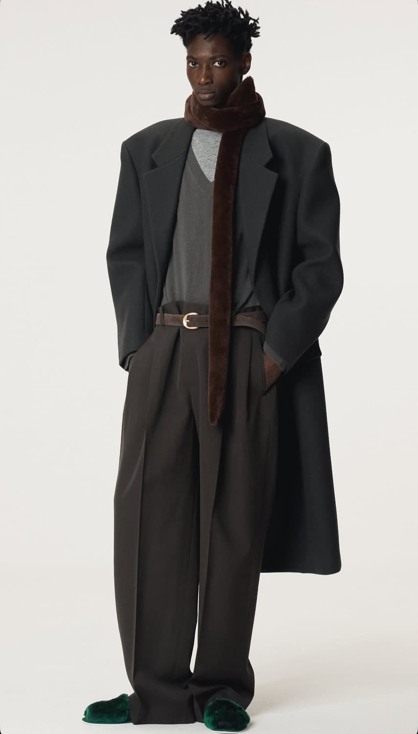 렉토 25FW 울 싱글코트 차콜 그레이 상품이미지8