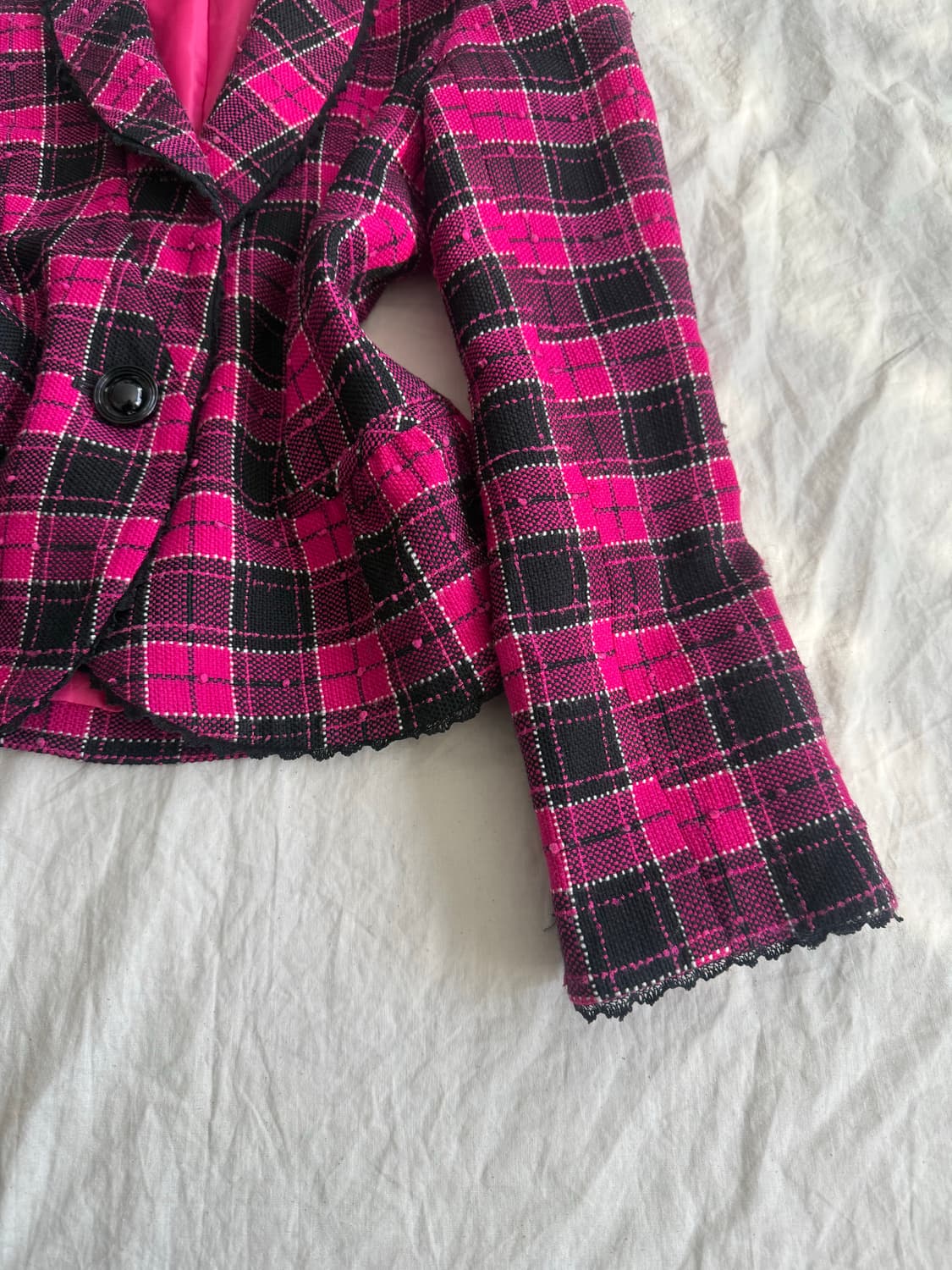 갸루펑크 나나펑크 트위드 자켓 상품이미지4