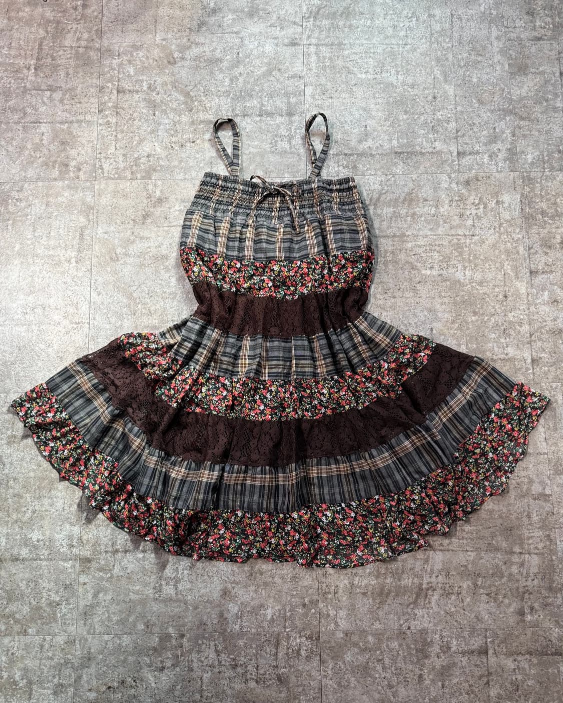 패치 워크 원피스/스커트 상품이미지1